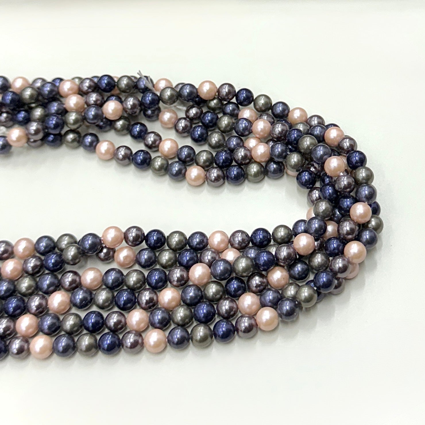 PERLA SHELL | 6MM | MIX AZUL Y ROSADO(9-6C)[8-81D]