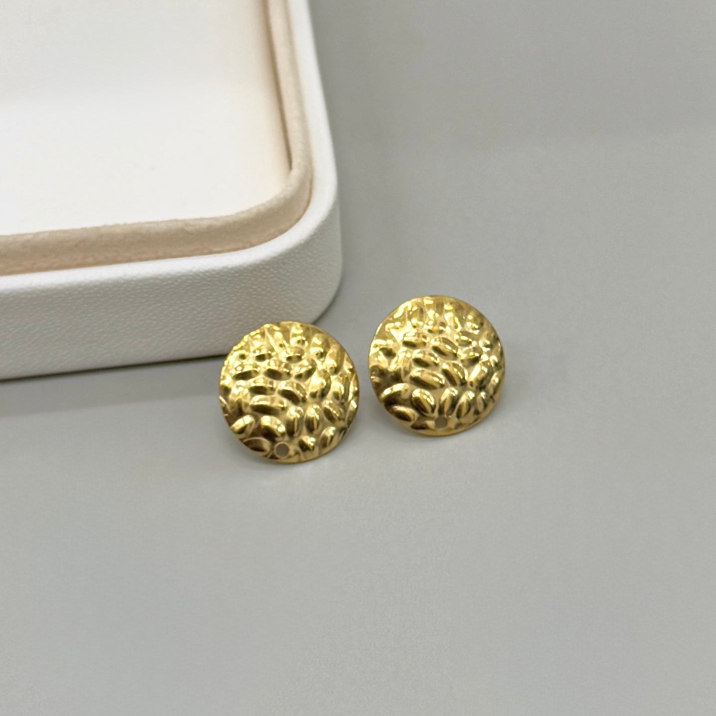 BASE DE ARO | CIRCULO DISEÑO | BAÑO DE ORO 18K | 16MM