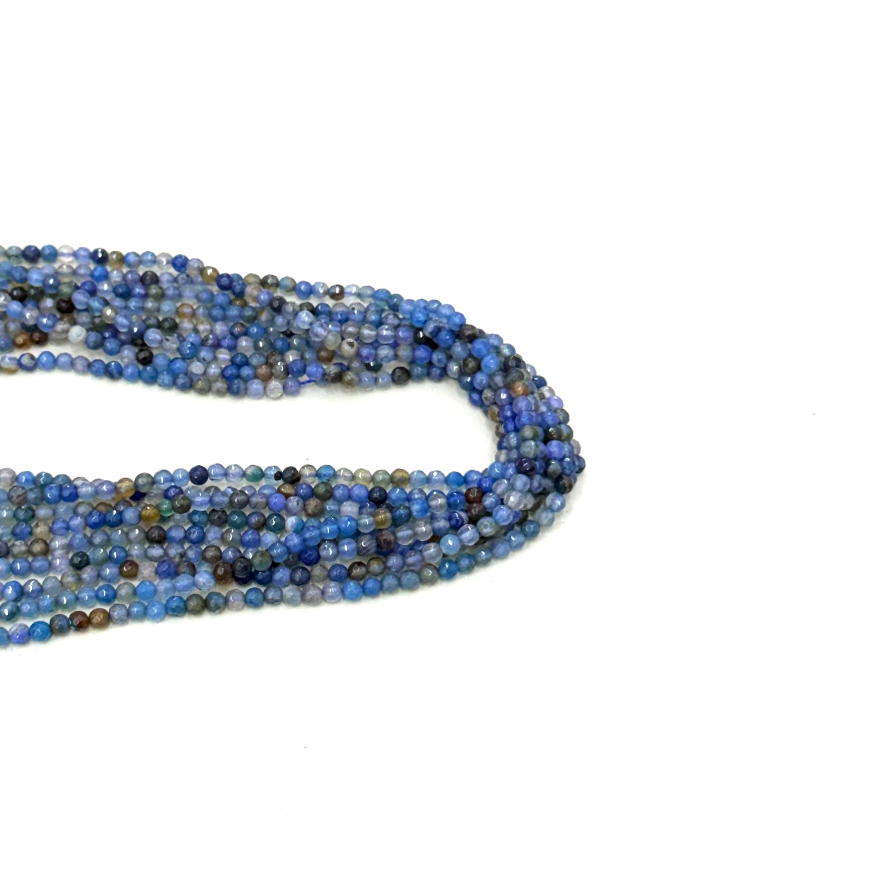 AGATA FACETADA | MIX AZUL LAVANDA OSCURO