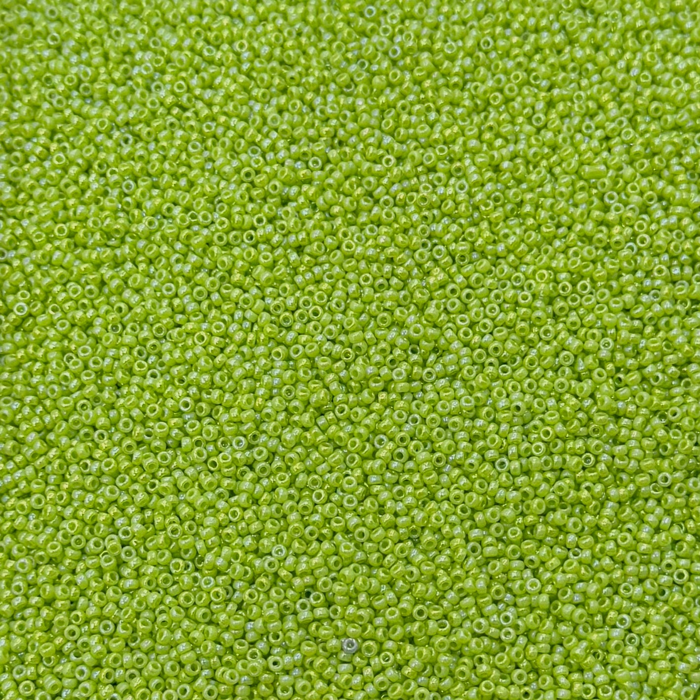MIYUKI ROUND ROCAILLES 15/0 | 479RR | OPAQUE VERDE AB
