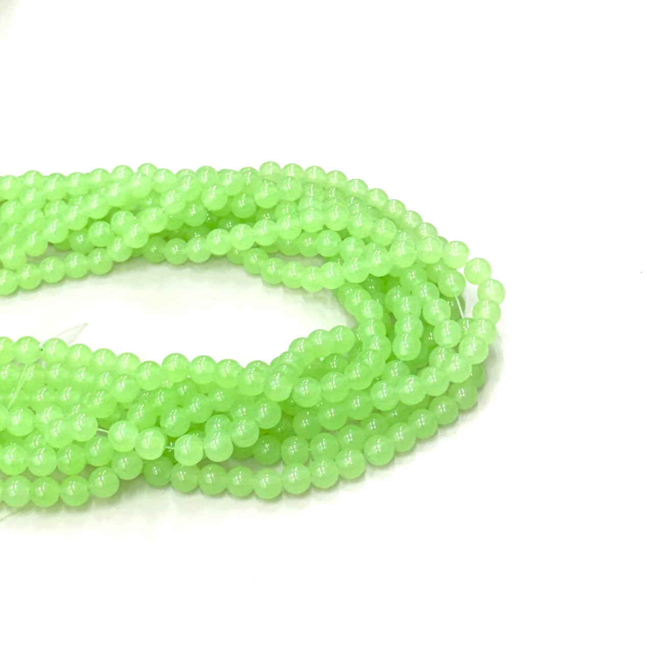 PERLA DE VIDRIO TRASLUCIDO | VERDE