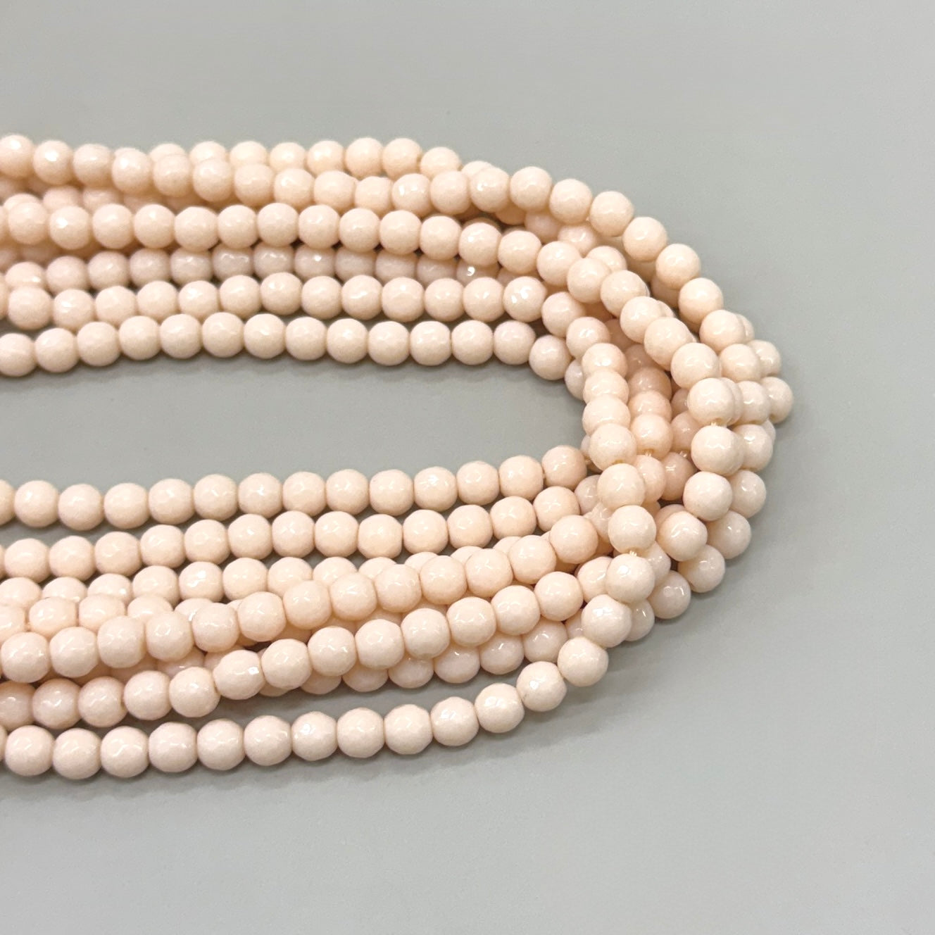 AGATA FACETADA | 6MM | CREMA MATTE