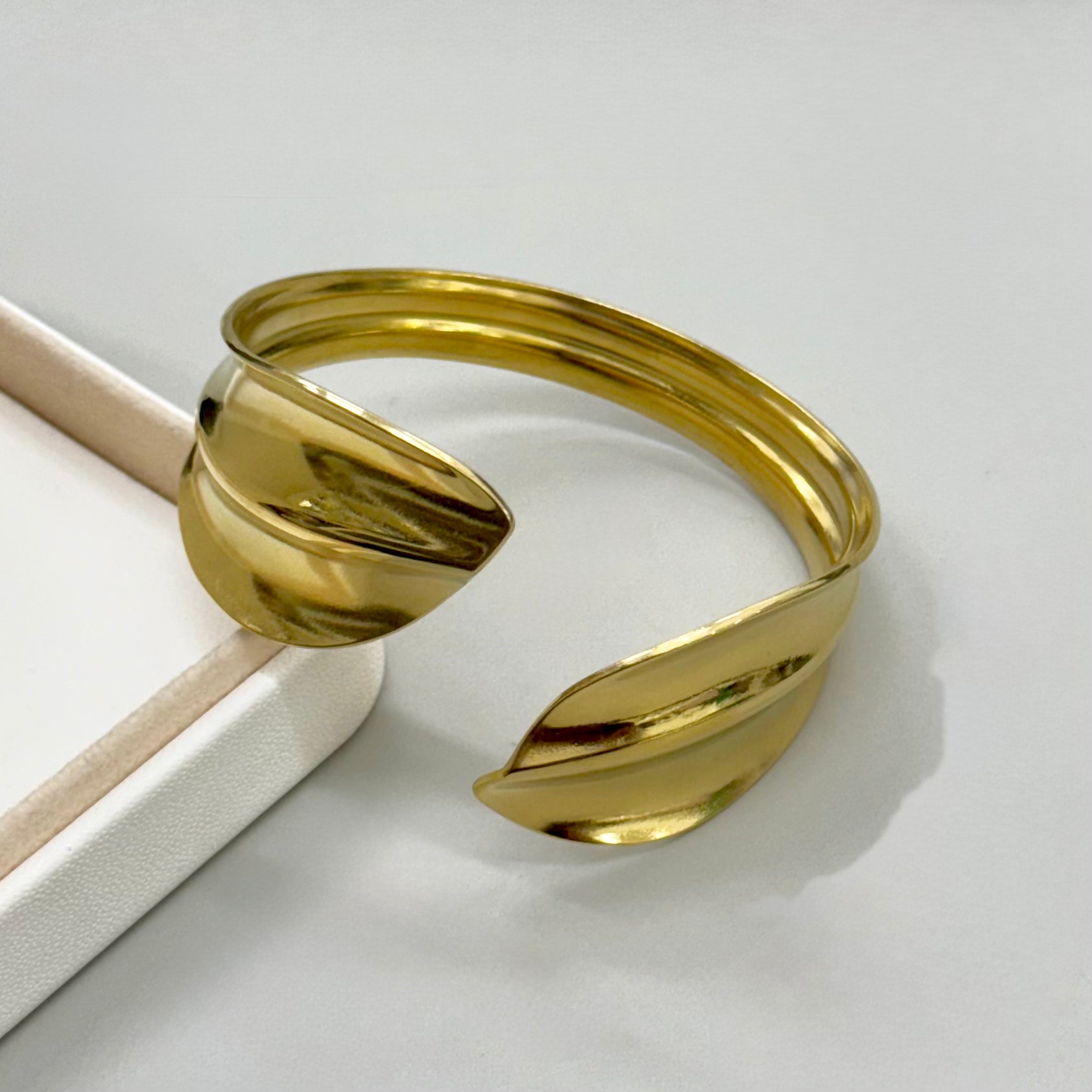 PULSERA RIGIDA |  DOS HOJAS