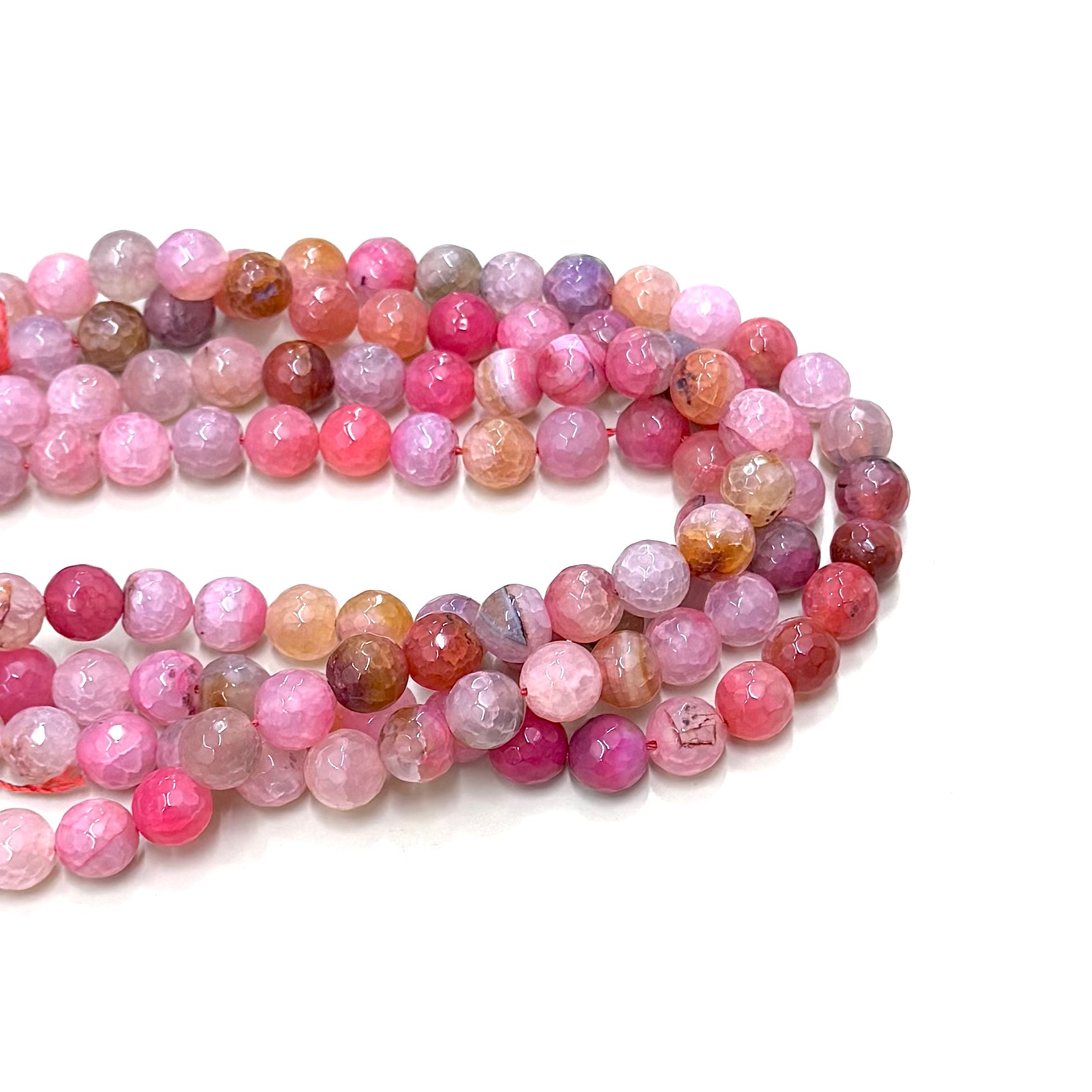 AGATA FACETADA | ROSA NARANJA MATIZADO