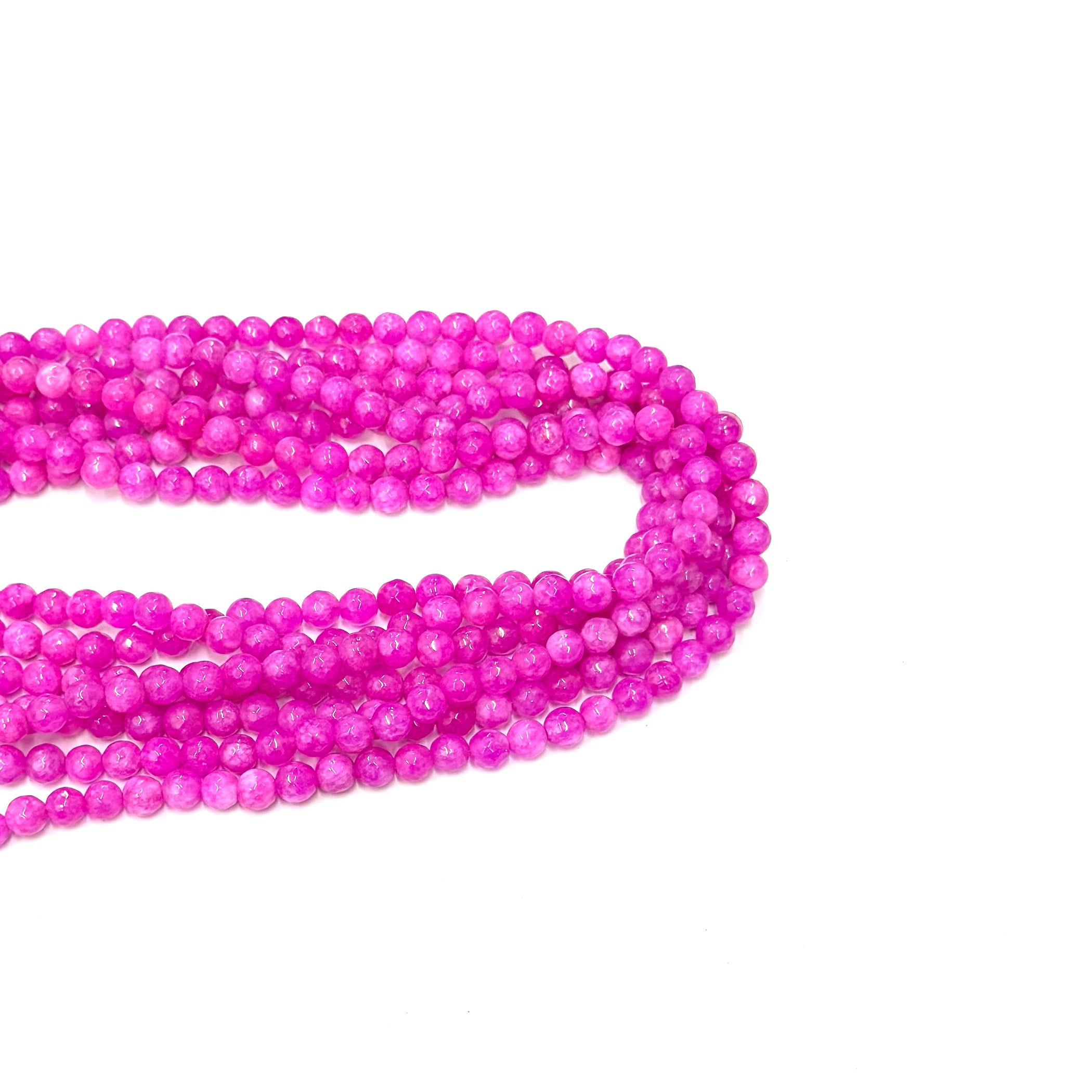 AGATA FACETADA | 6MM | MAGENTA MATIZADO