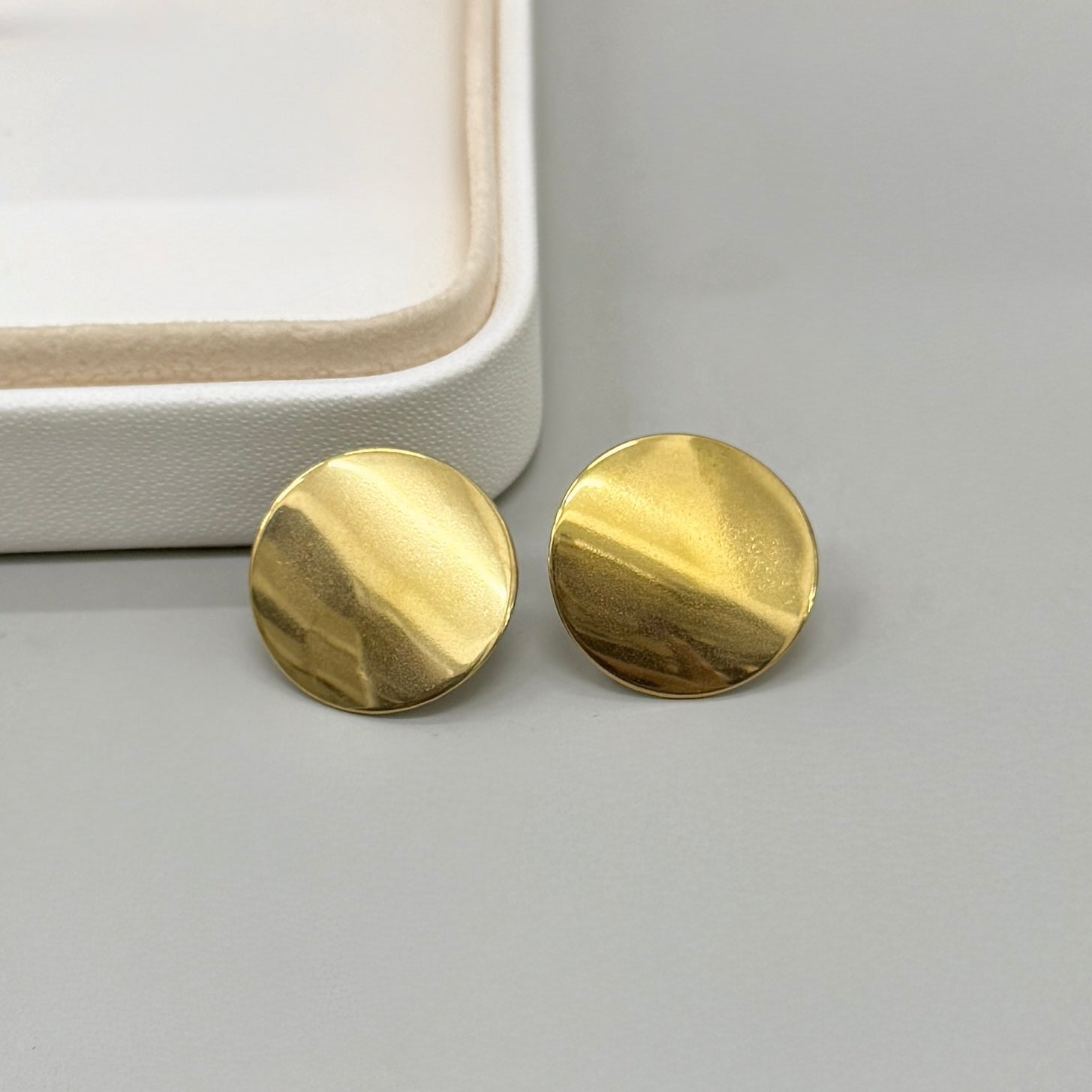 BASE DE ARO | CIRCULO  LISO | BAÑO DE ORO 18K | 20MM