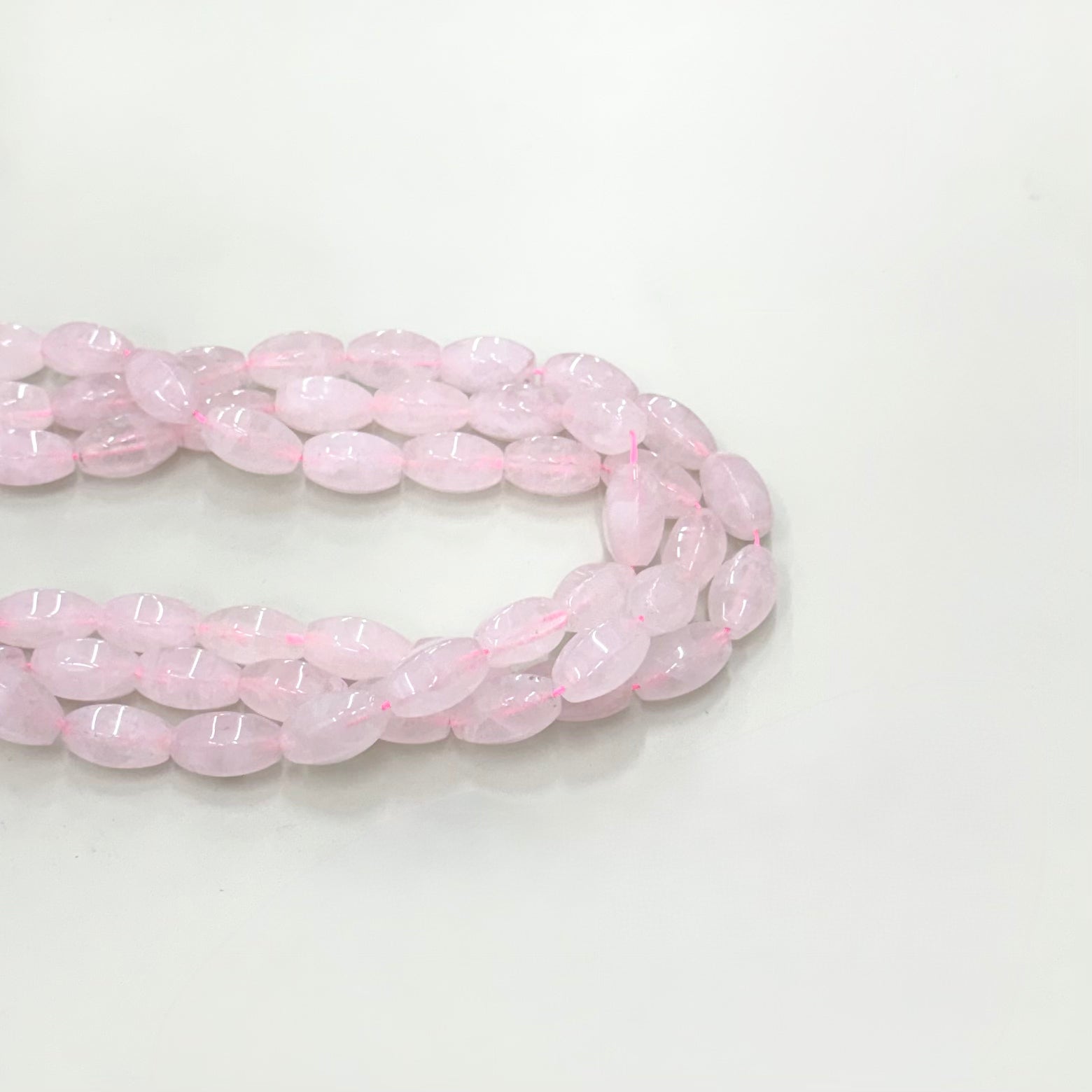 CUARZO ROSADO | OVALADO GRUESO FACETADO | 20MM X 12MM