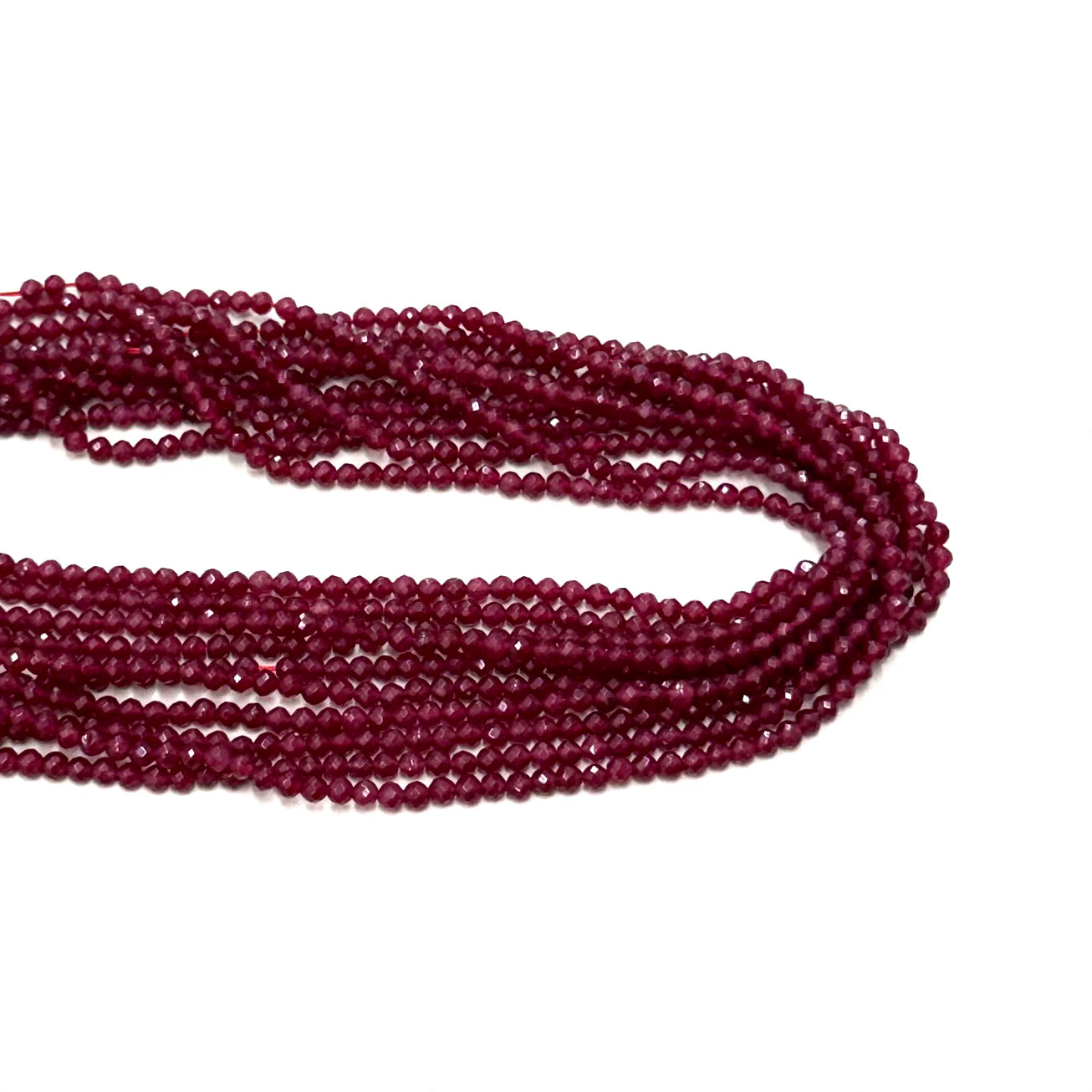 Agata Facetada | Burdeo claro traslucido