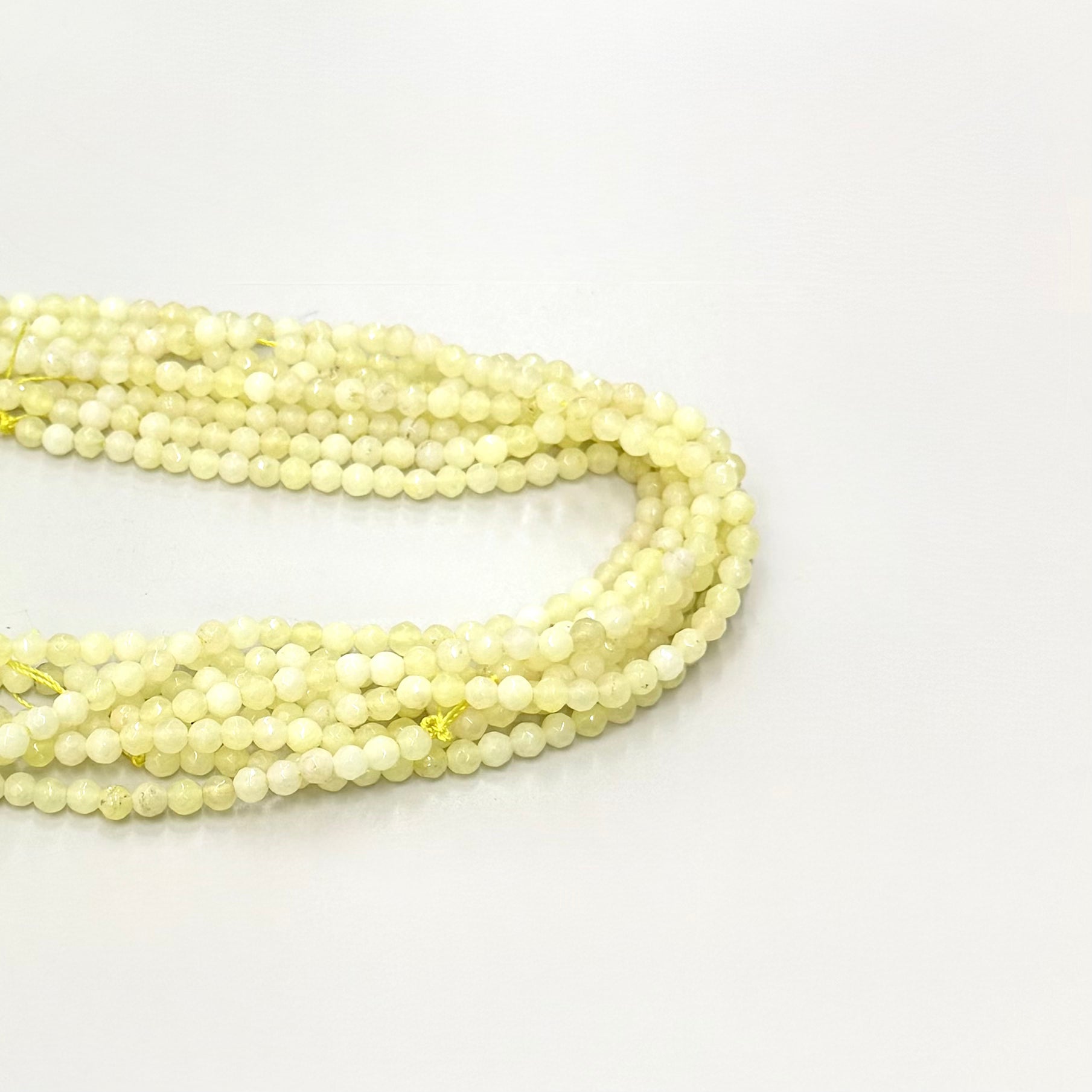 AGATA FACETADA | 4MM | AMARILLO ULTRACLARO