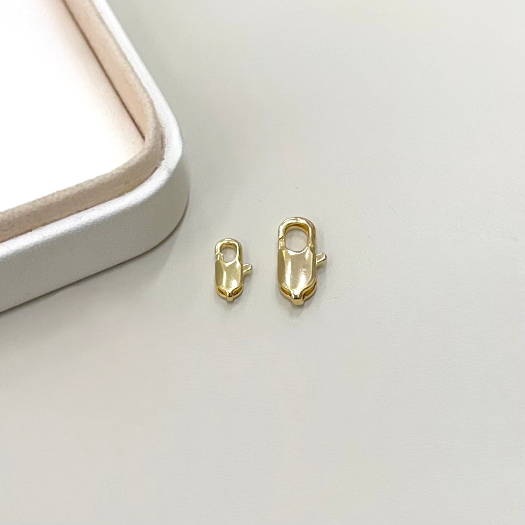 BROCHE MOSQUETON LARGO | BAÑO DE ORO