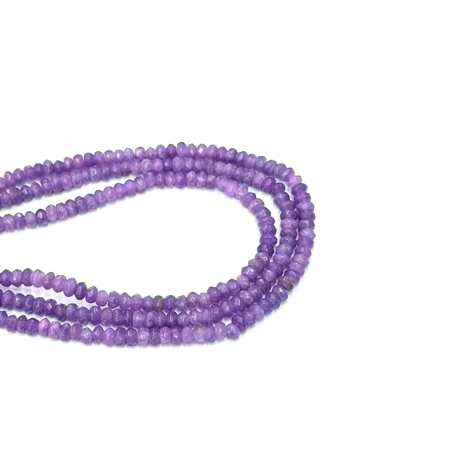 AGATA FACETADA RONDELL | MORADO CLARO MATIZADO