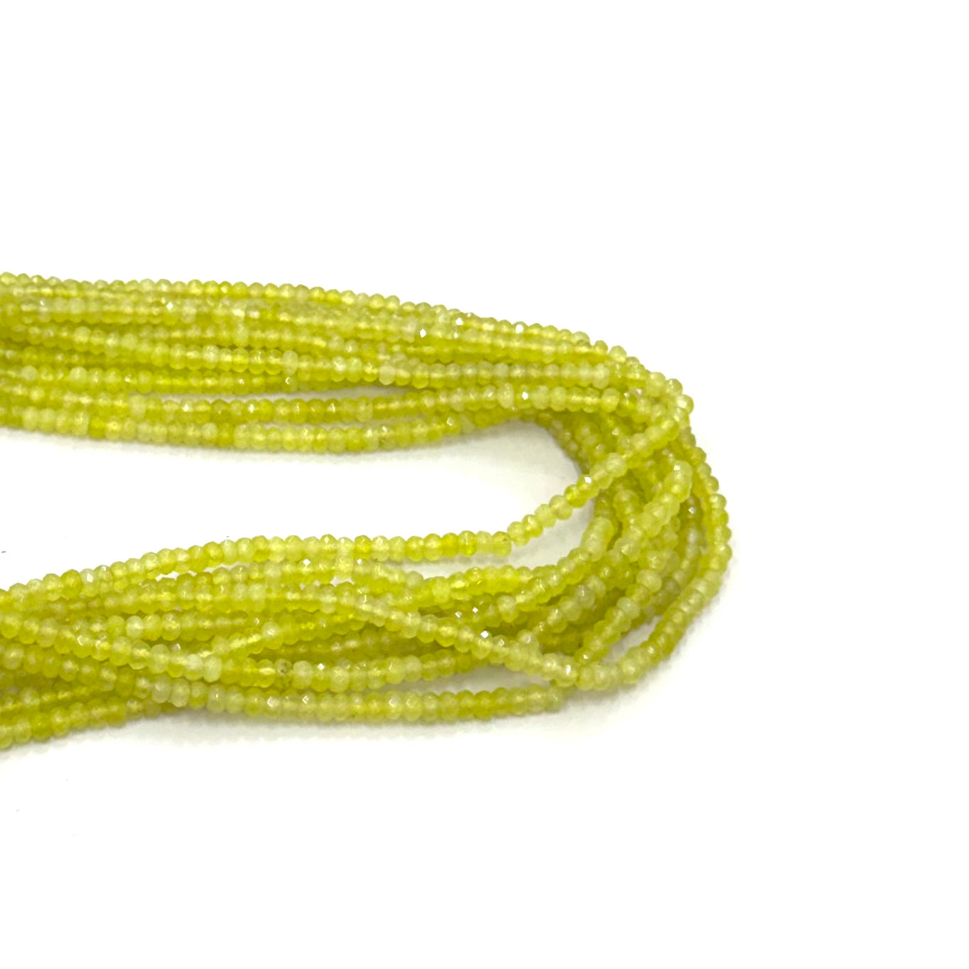 AGATA FACETADA RONDELL | 4MM | AMARILLO LIMON SEMI TRASLUCIDO