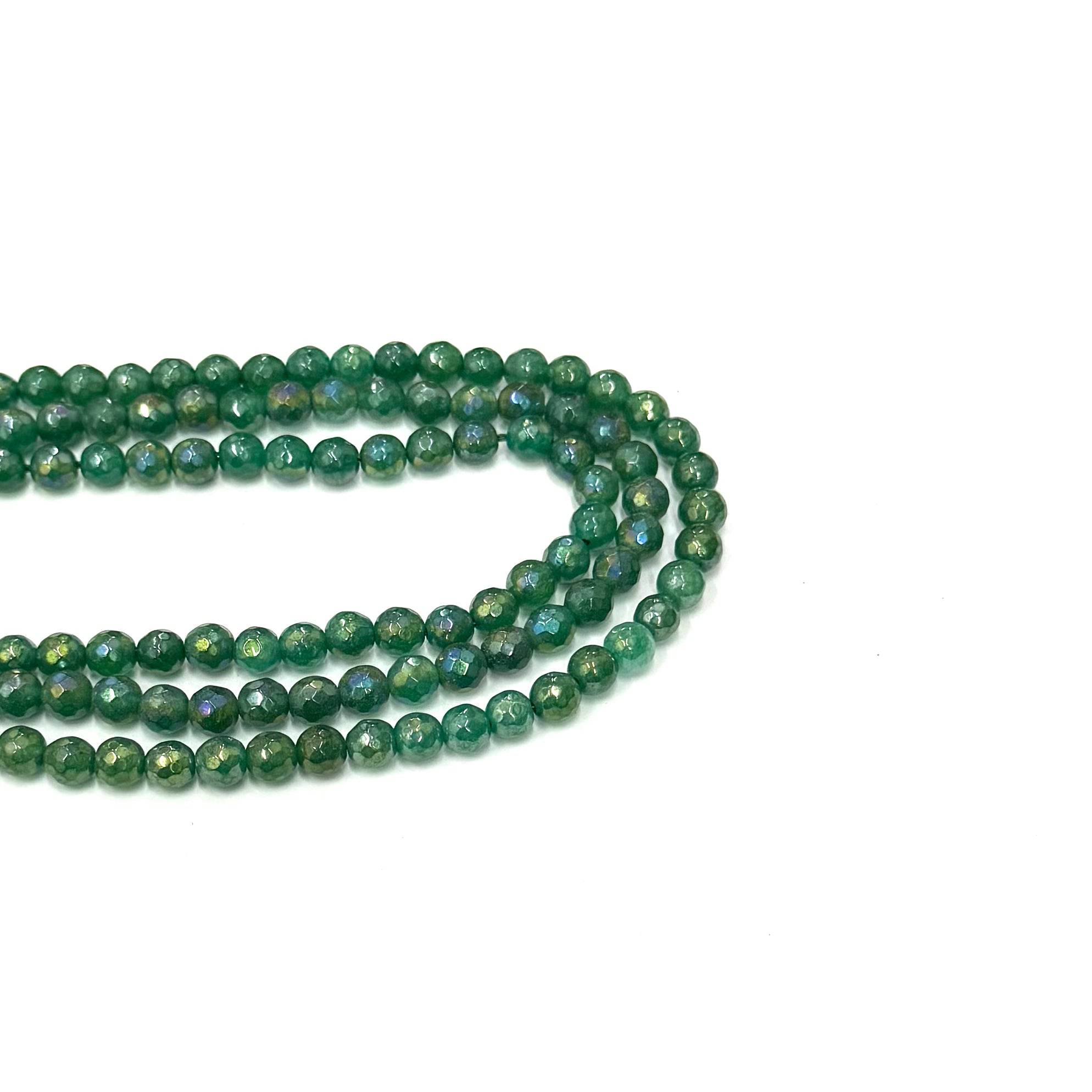 AGATA FACETADA TORNASOL | VERDE