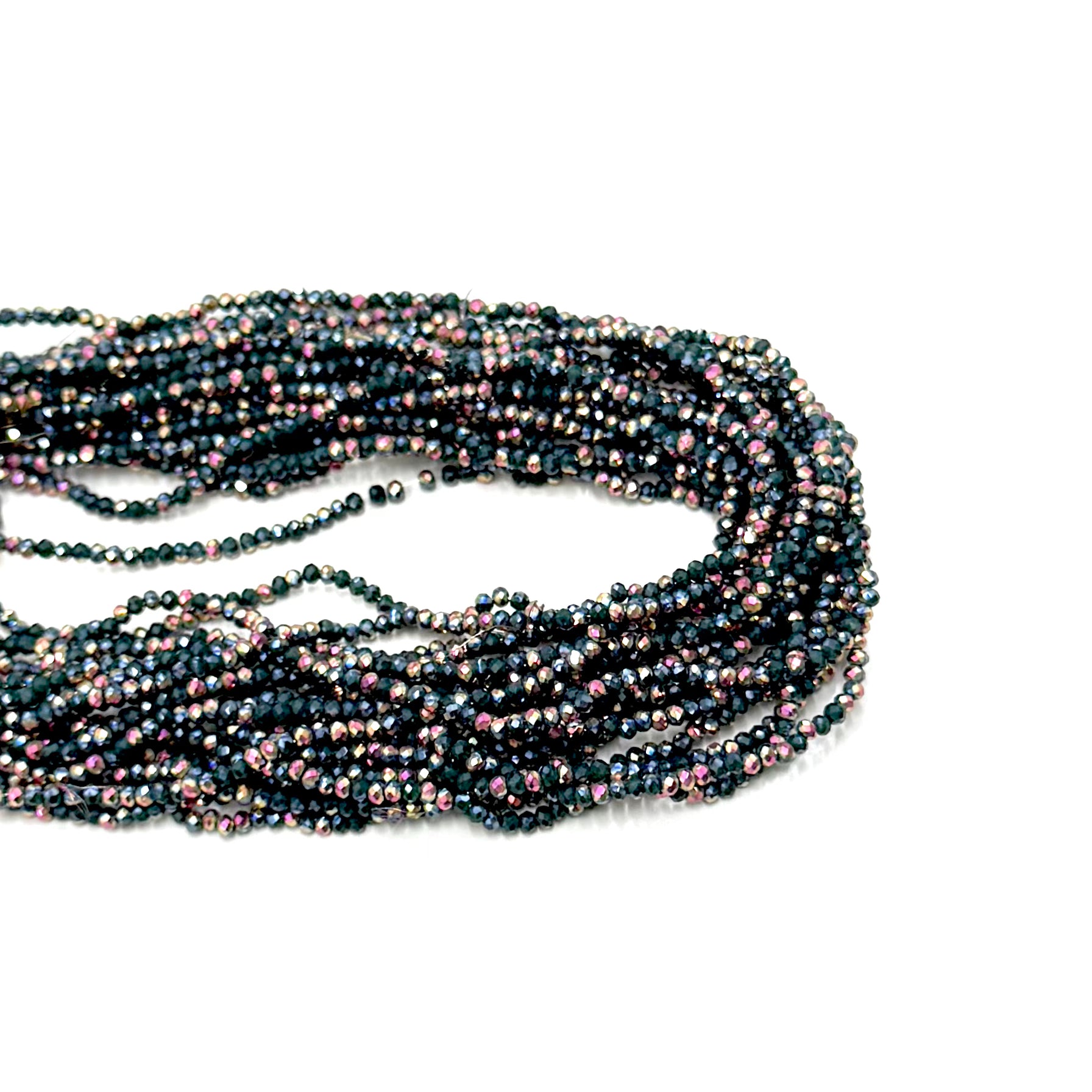 CRISTAL CHATO | 2.7MM | VERDE PETROLEO BICOLOR RAINBOW