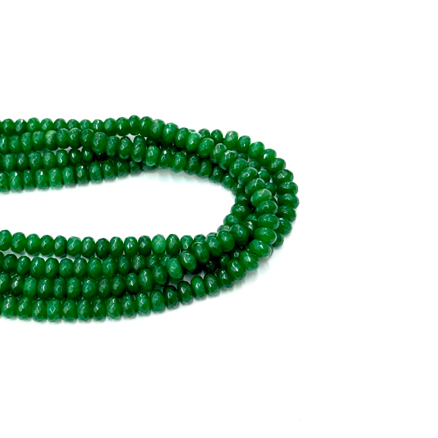 AGATA FACETADA RONDELL | 8MM | VERDE PASTO