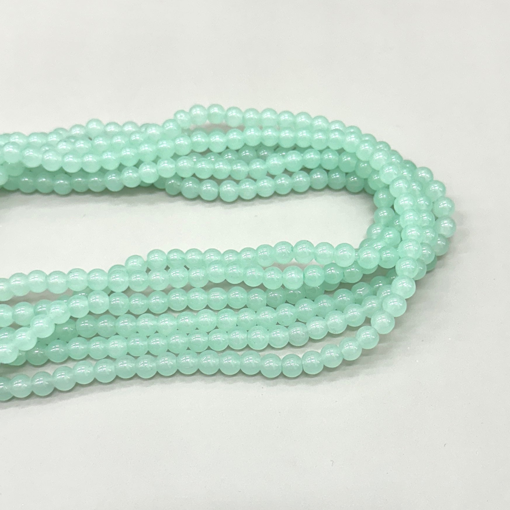 PERLA DE VIDRIO | 6MM | VERDE MENTA