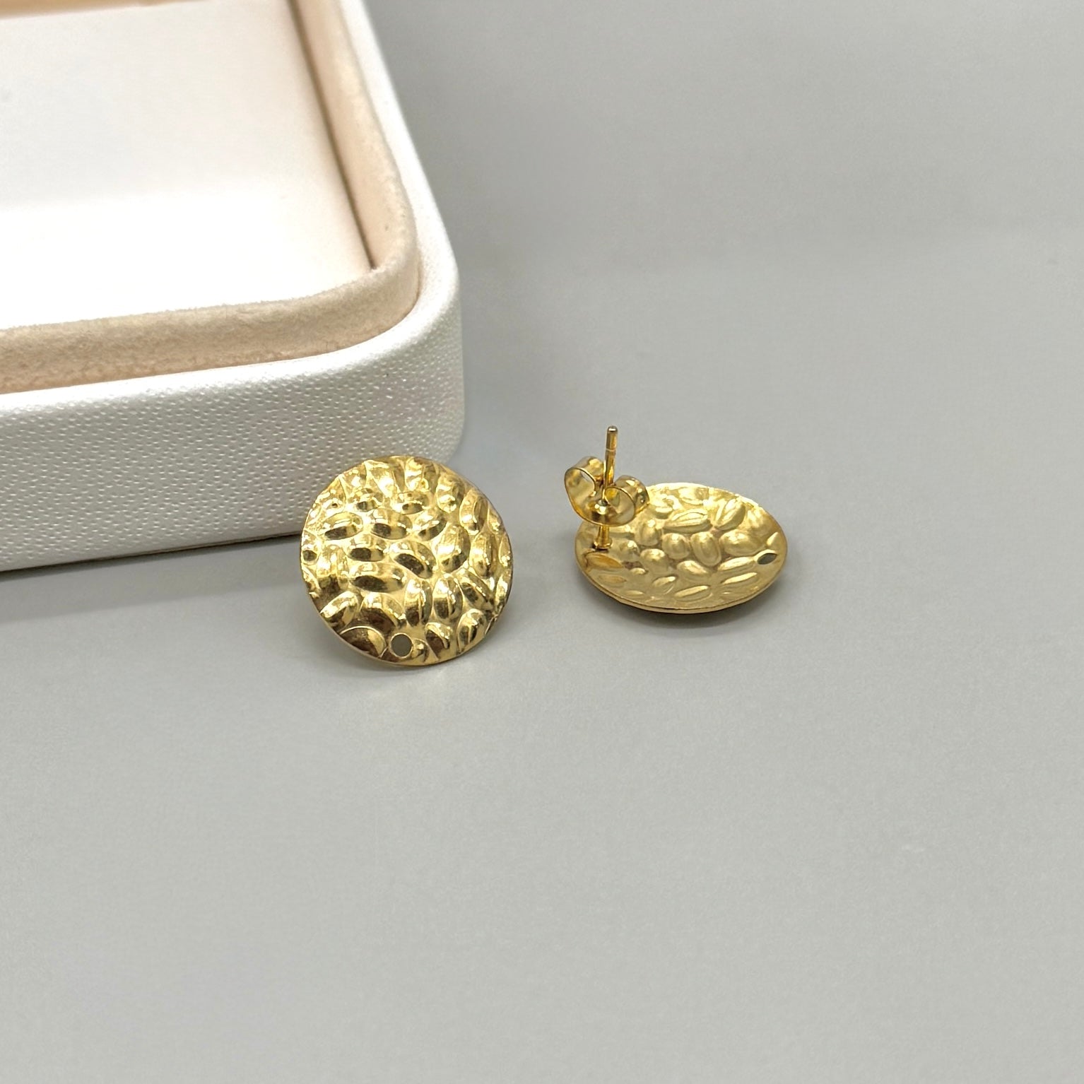 BASE DE ARO | CIRCULO DISEÑO | BAÑO DE ORO 18K | 16MM