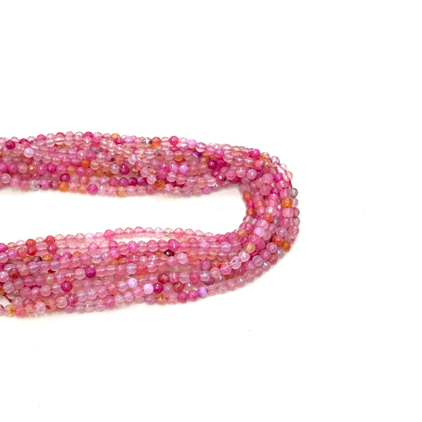 AGATA FACETADA | 4MM | ROSADO MATIZADO