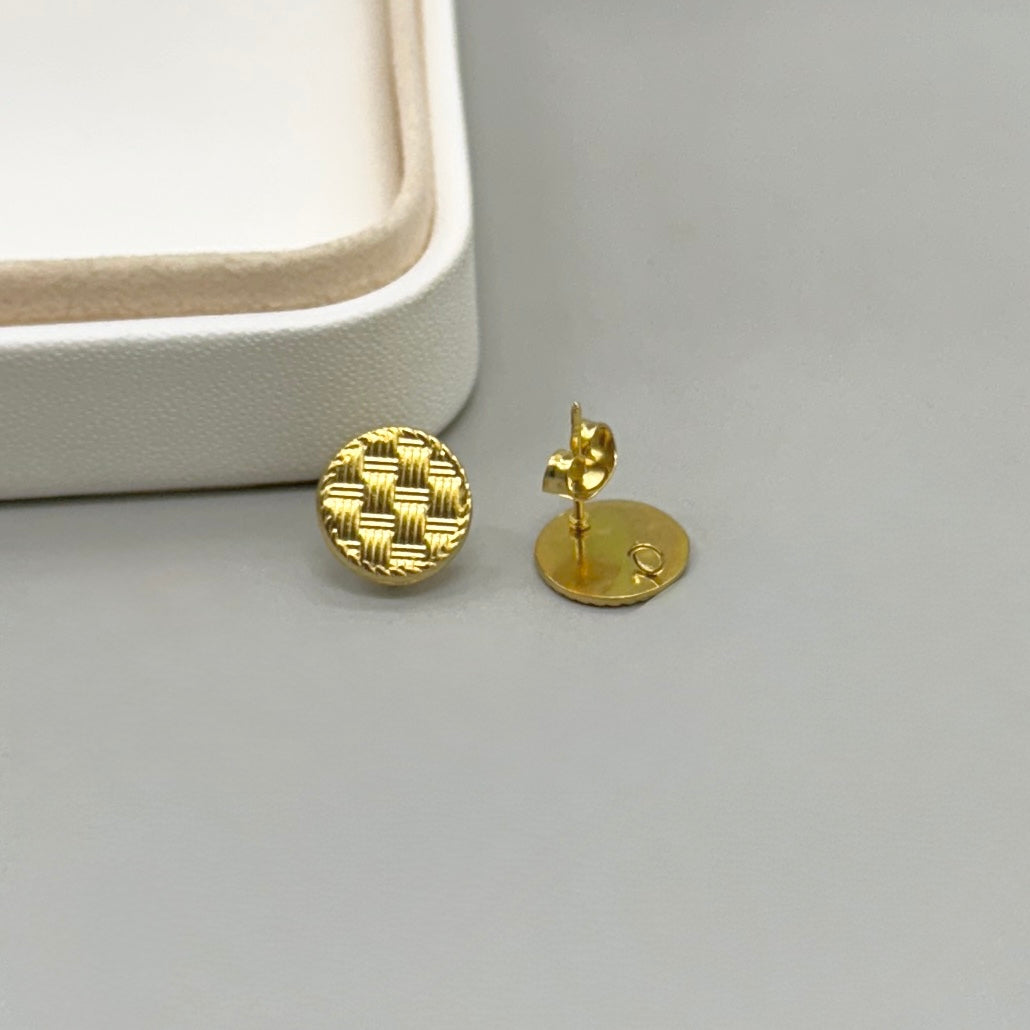 BASE DE ARO | CIRCULO DISEÑO TEJIDO | ACERO | 11MM