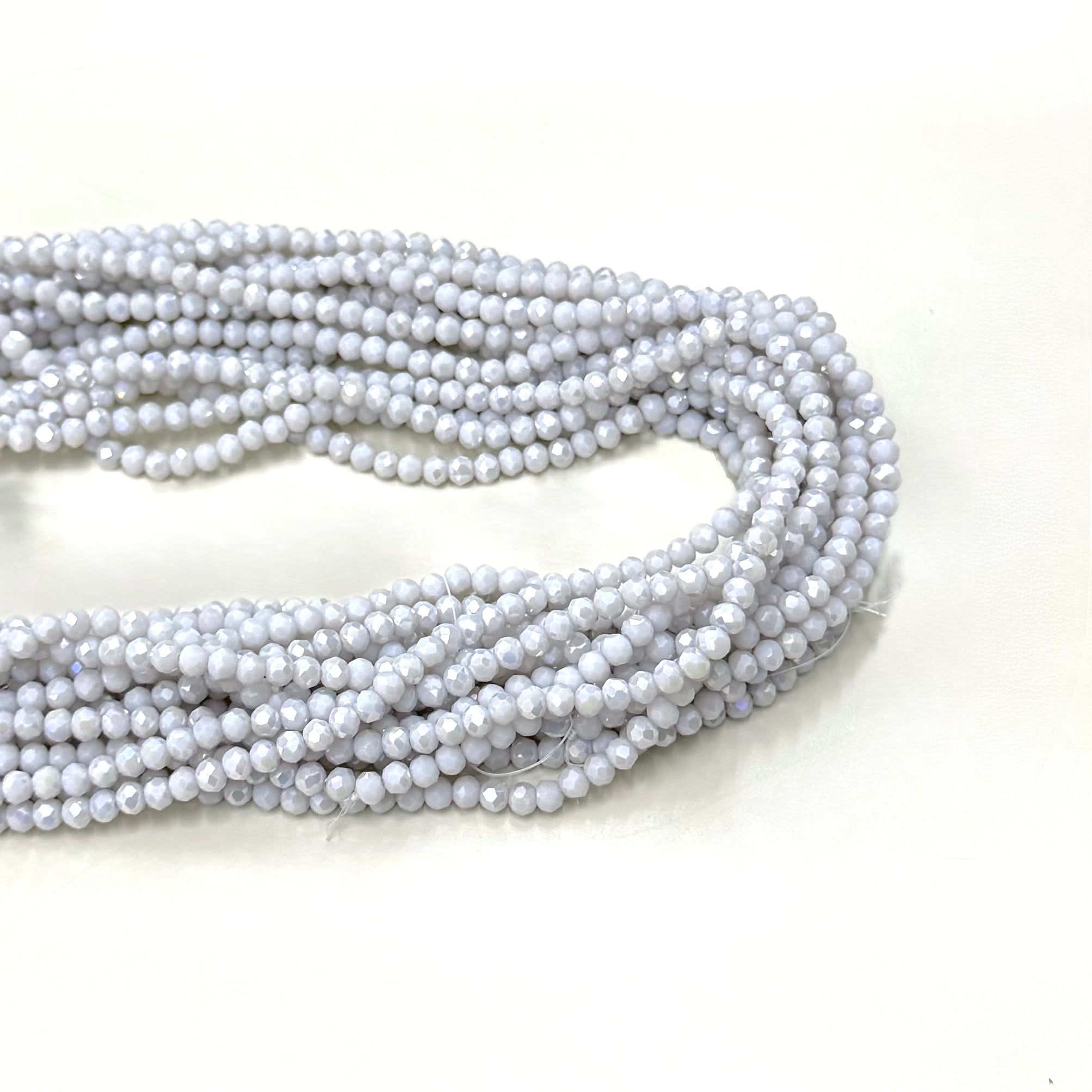 Cristal Chato | 4mm | Tornasol Gris