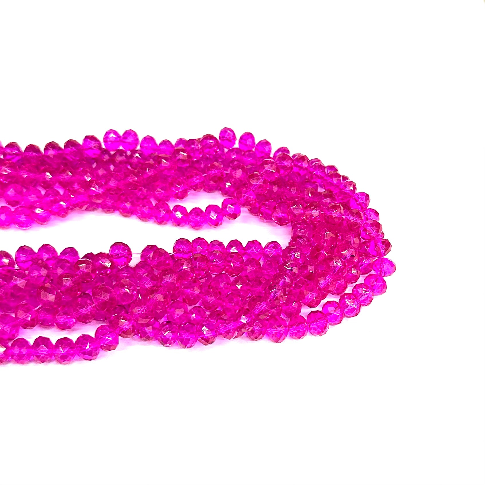 CRISTAL CHATO | 8MM | TRASLUCIDO MAGENTA