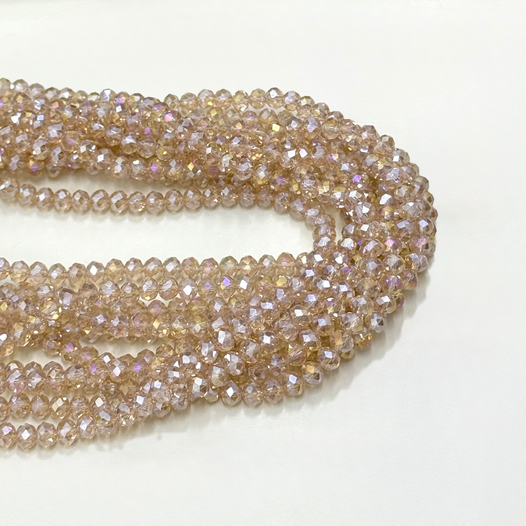 Cristal Chato | Tornasol Translucido BEIGE