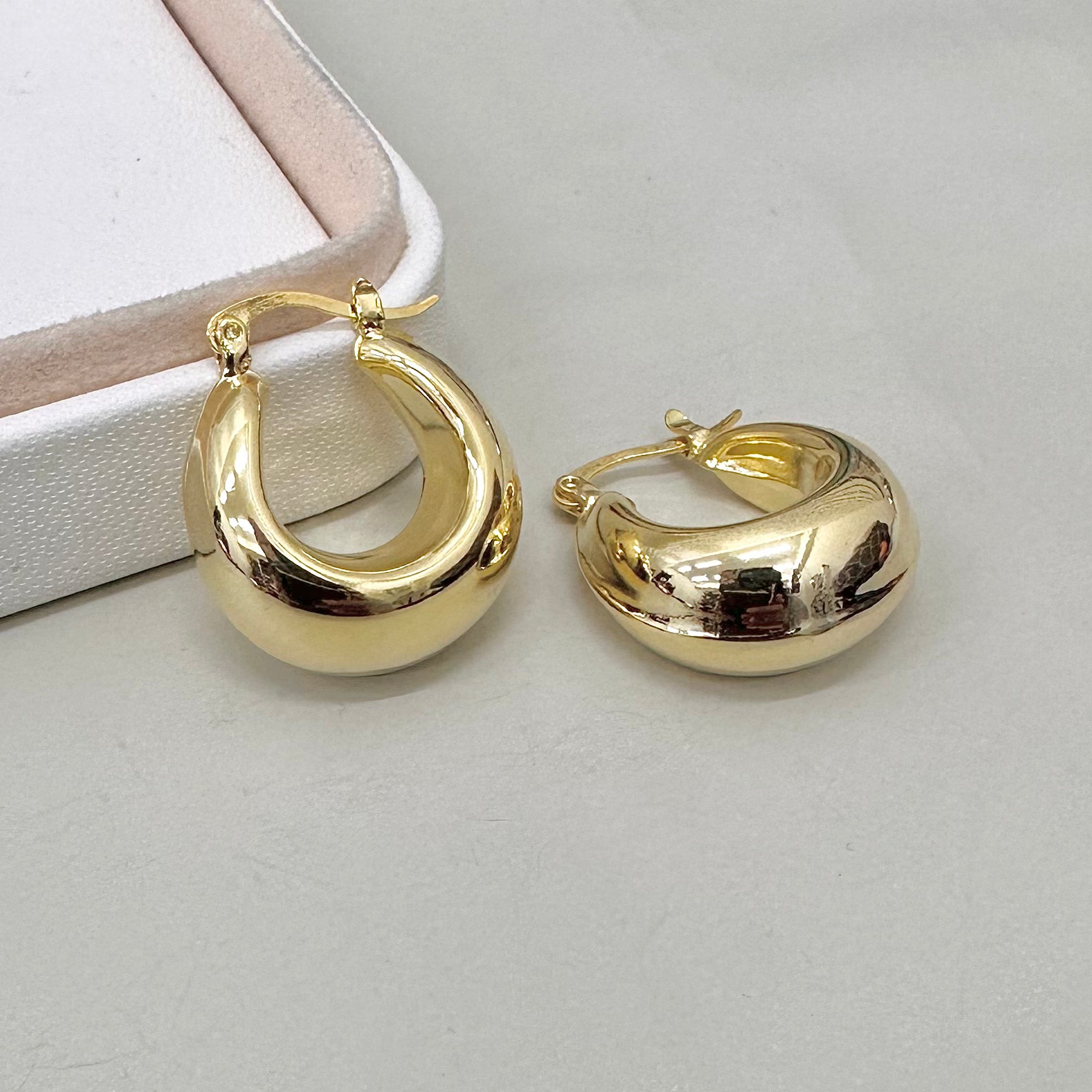 AROS  BAÑO DE ORO | ARGOLLAS | 27MM X 12MM