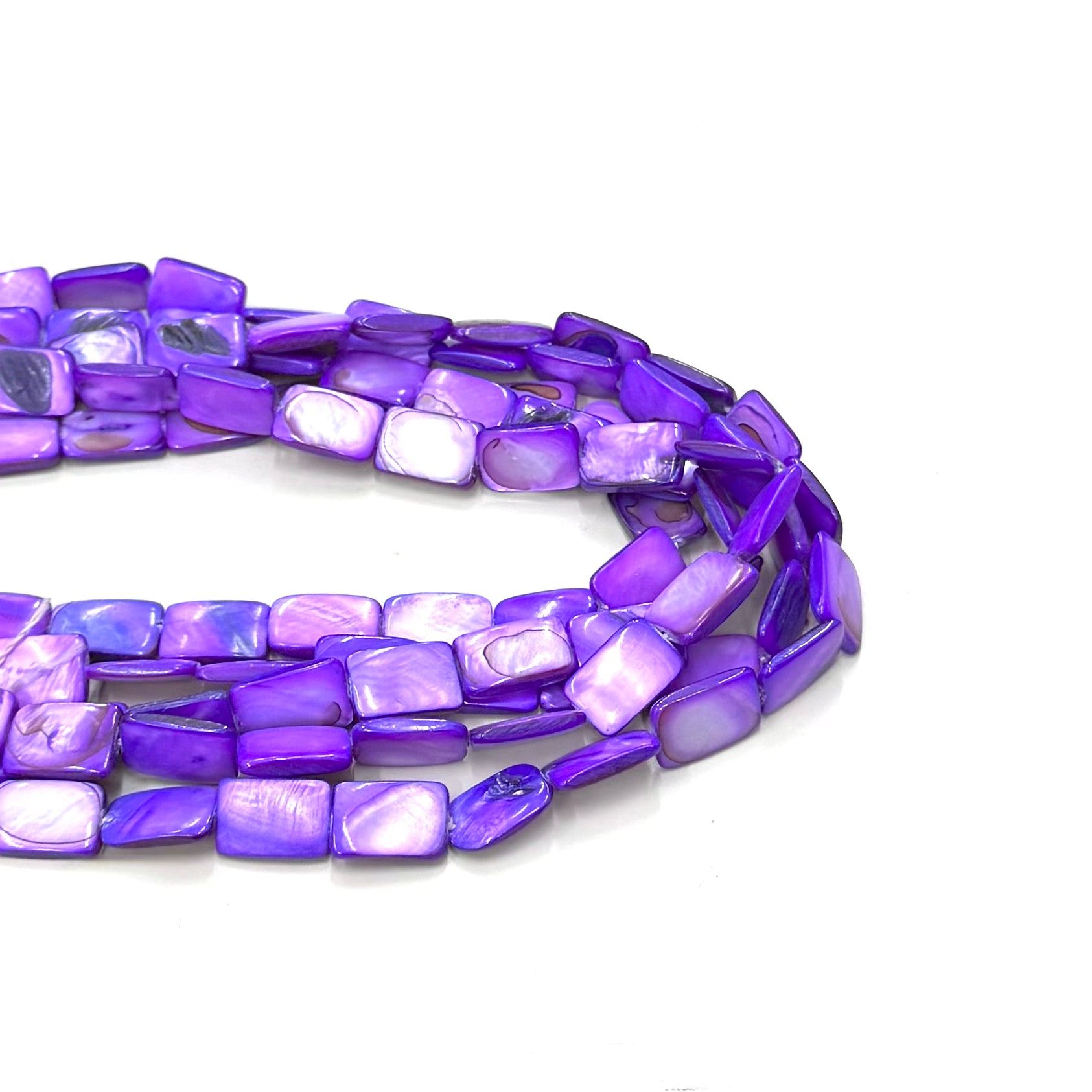 RECTANGULO DE NACAR | 15X10MM | MORADO