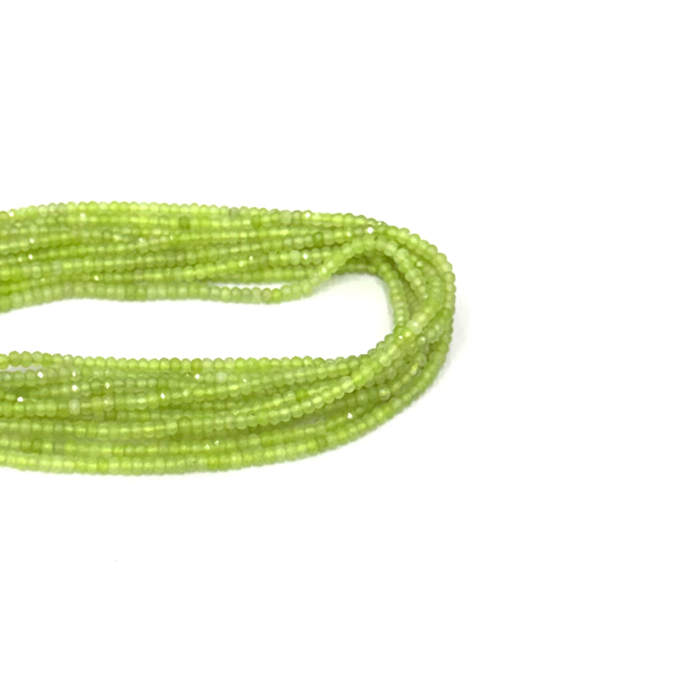 AGATA FACETADA RONDELL | 4MM | VERDE MANZANA SEMI TRASLUCIDO