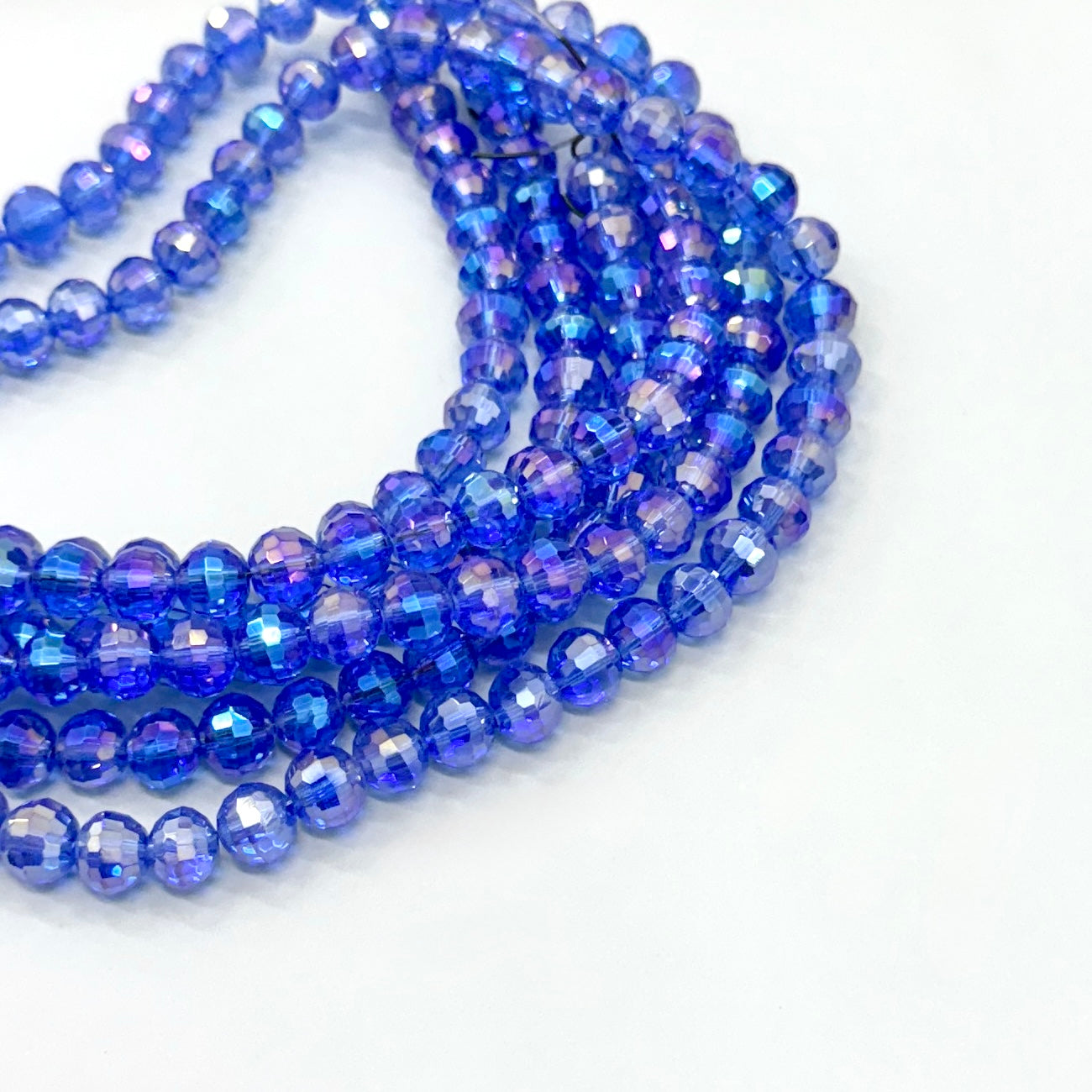 CRISTAL REDONDO | AZUL TRASLUCIDO TORNASOL