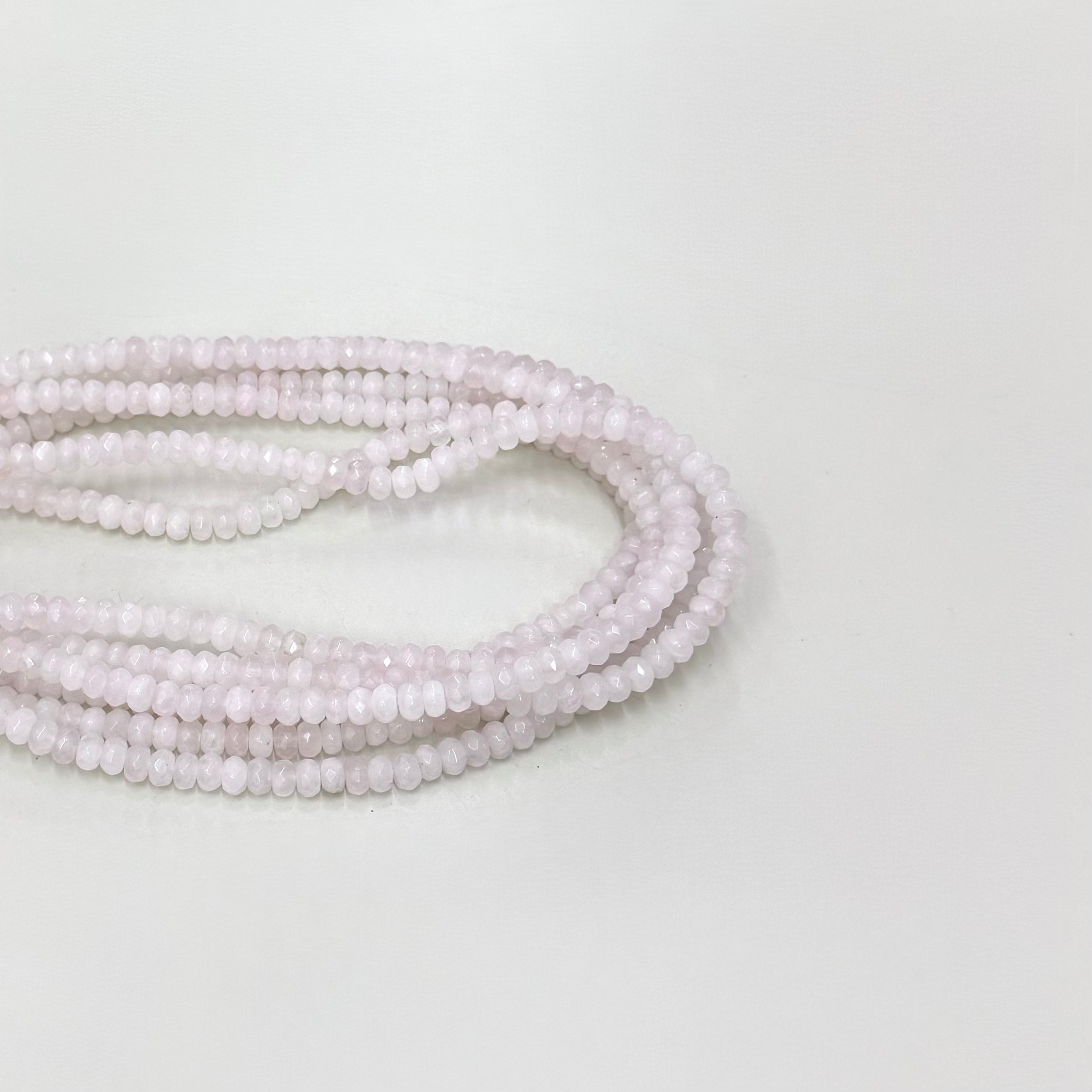 CUARZO ROSADO RONDELL FACETADO 6MM