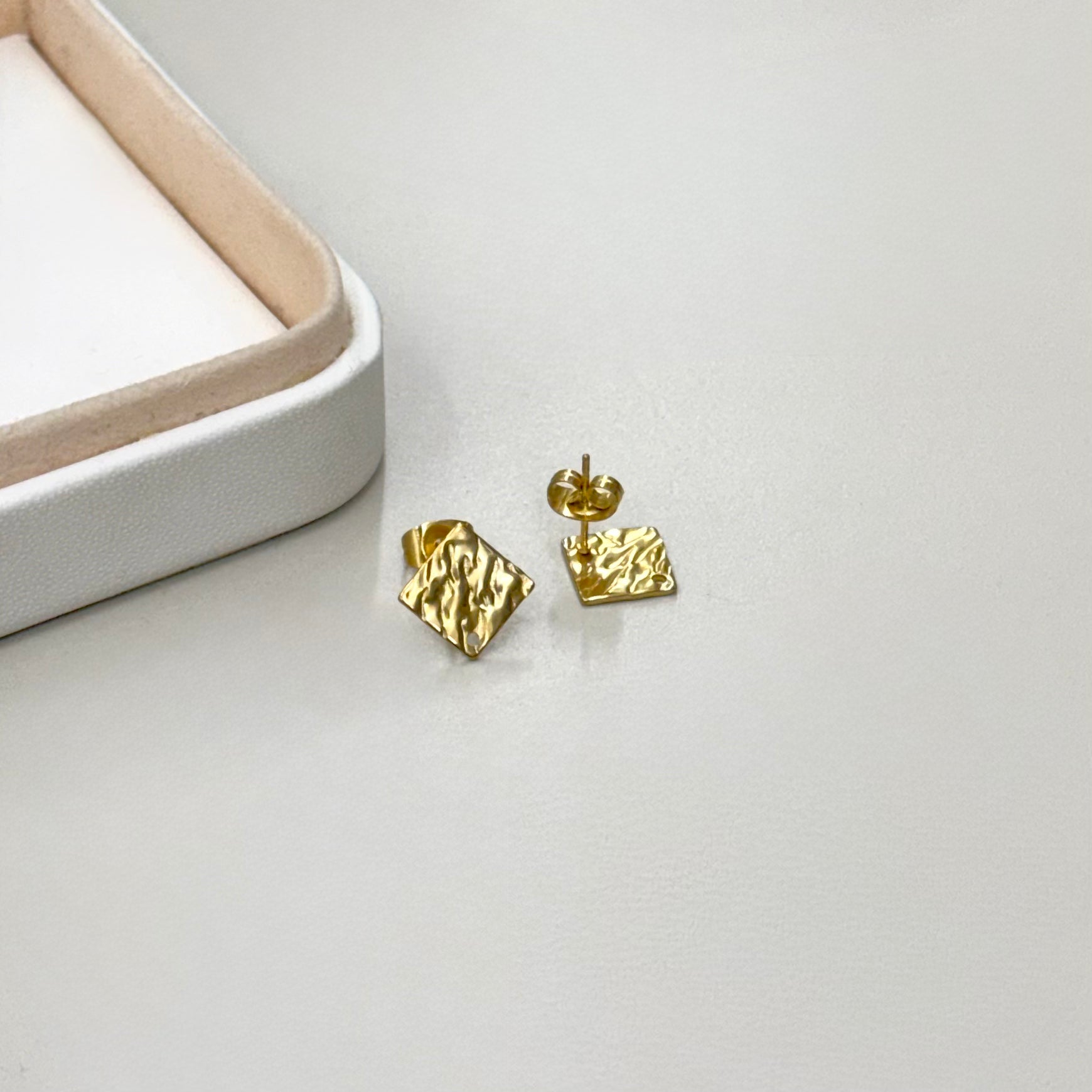 BASE DE ARO | ROMBO CON TEXTURA | 9MM