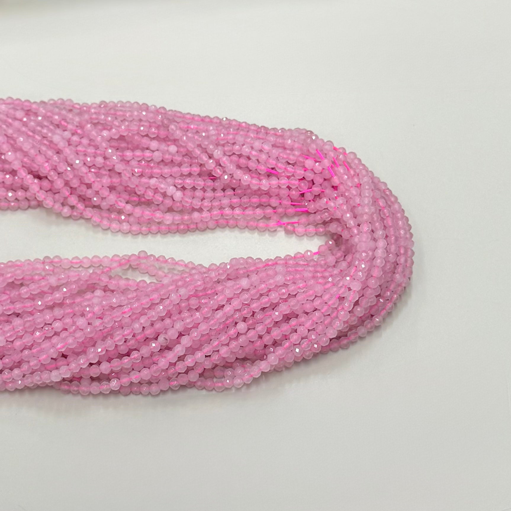 AGATA FACETADA | 3MM | ROSADO