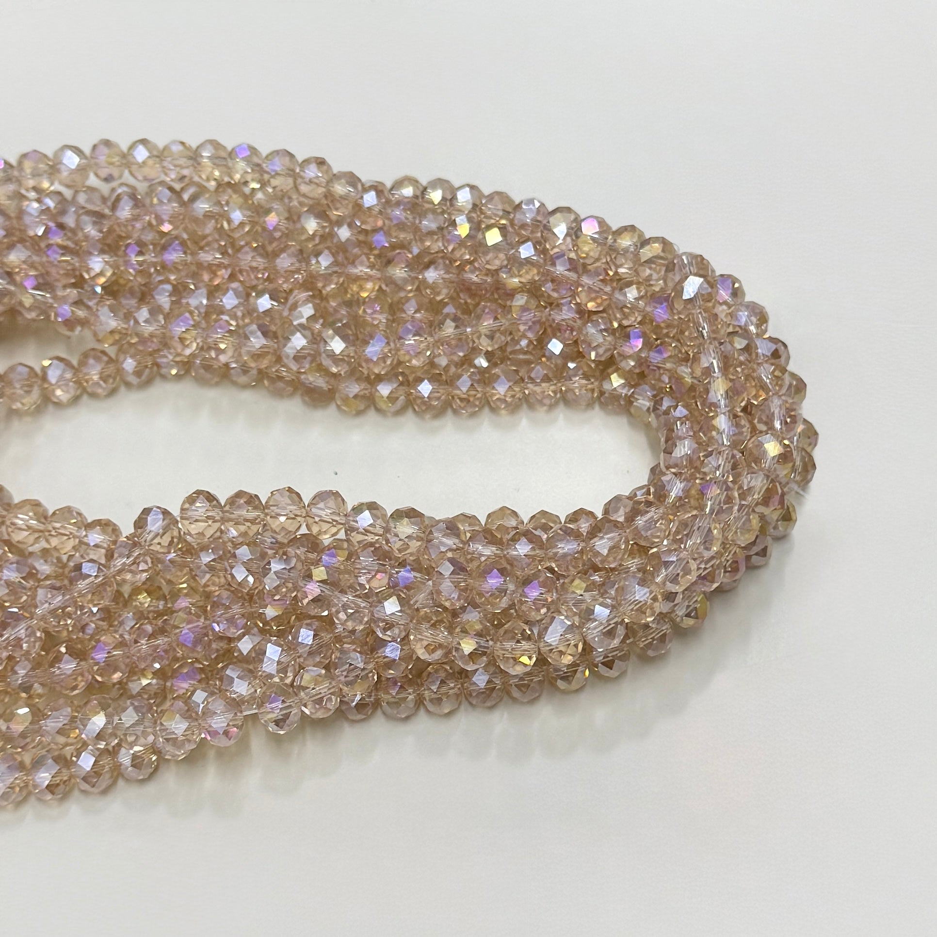 Cristal Chato | Tornasol Translucido BEIGE