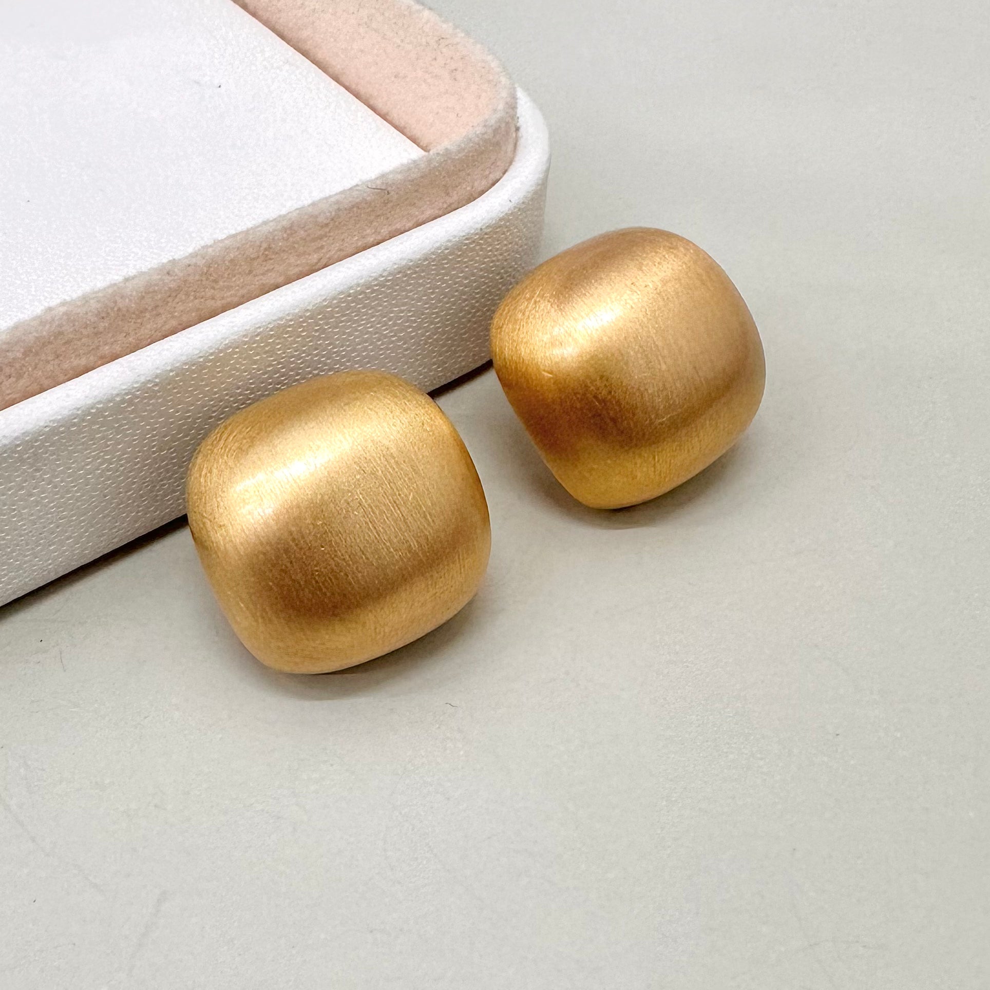 AROS  BAÑO DE ORO | BOTON PERLADO | 20MM