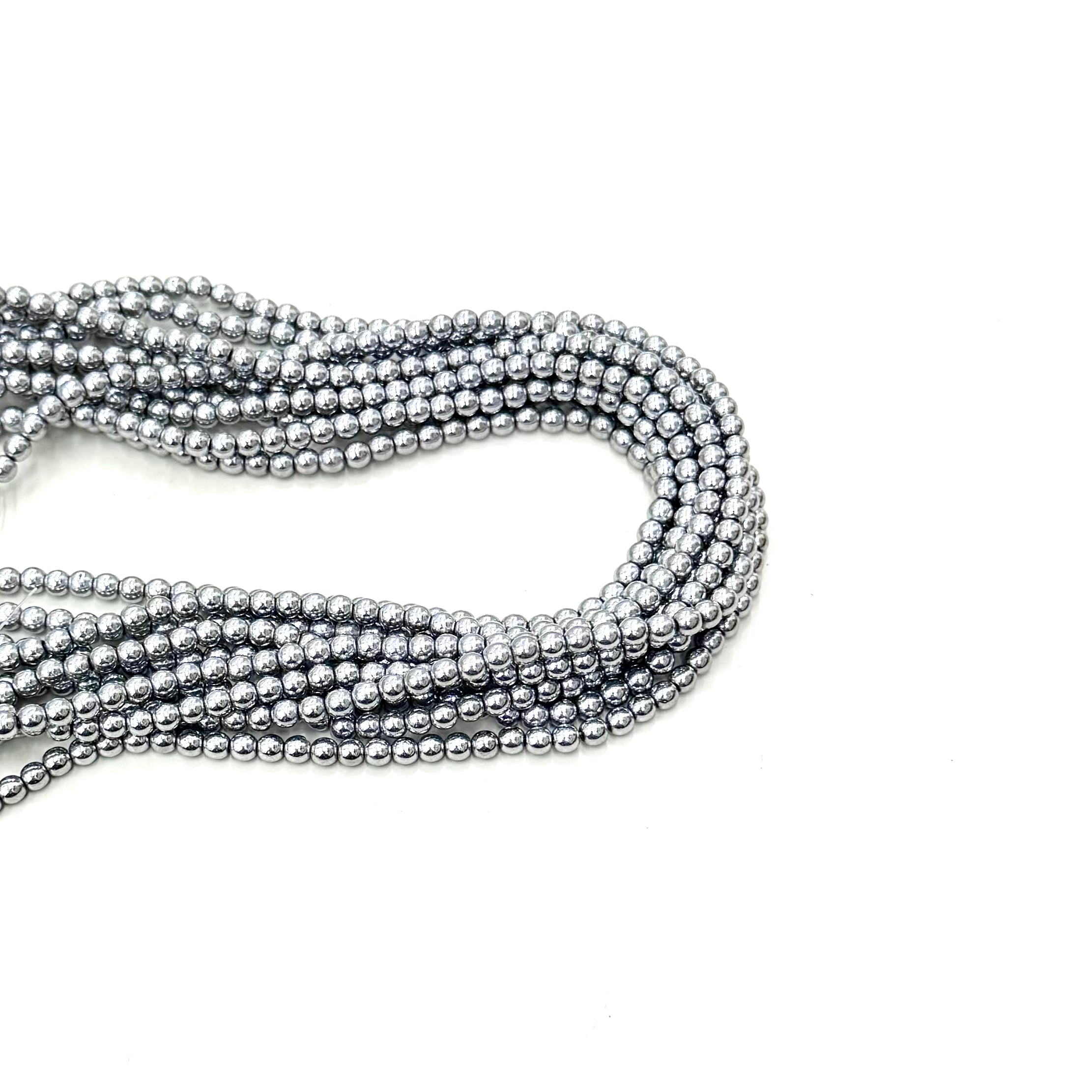HEMATITA | REDONDO | PLATEADO | 4MM