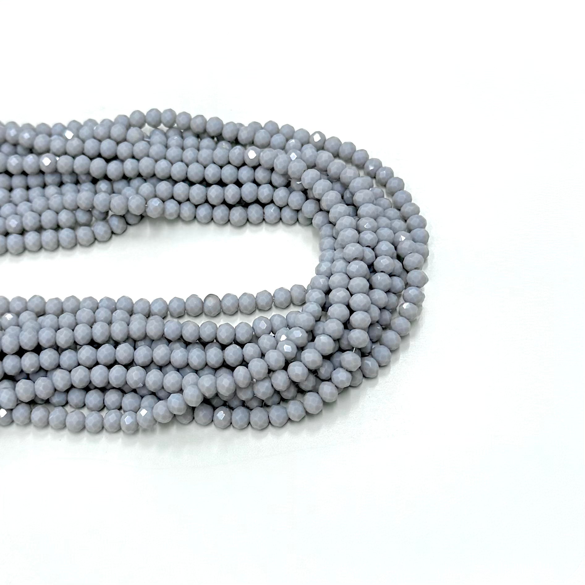 Cristal Chato | 4mm | Matte Gris
