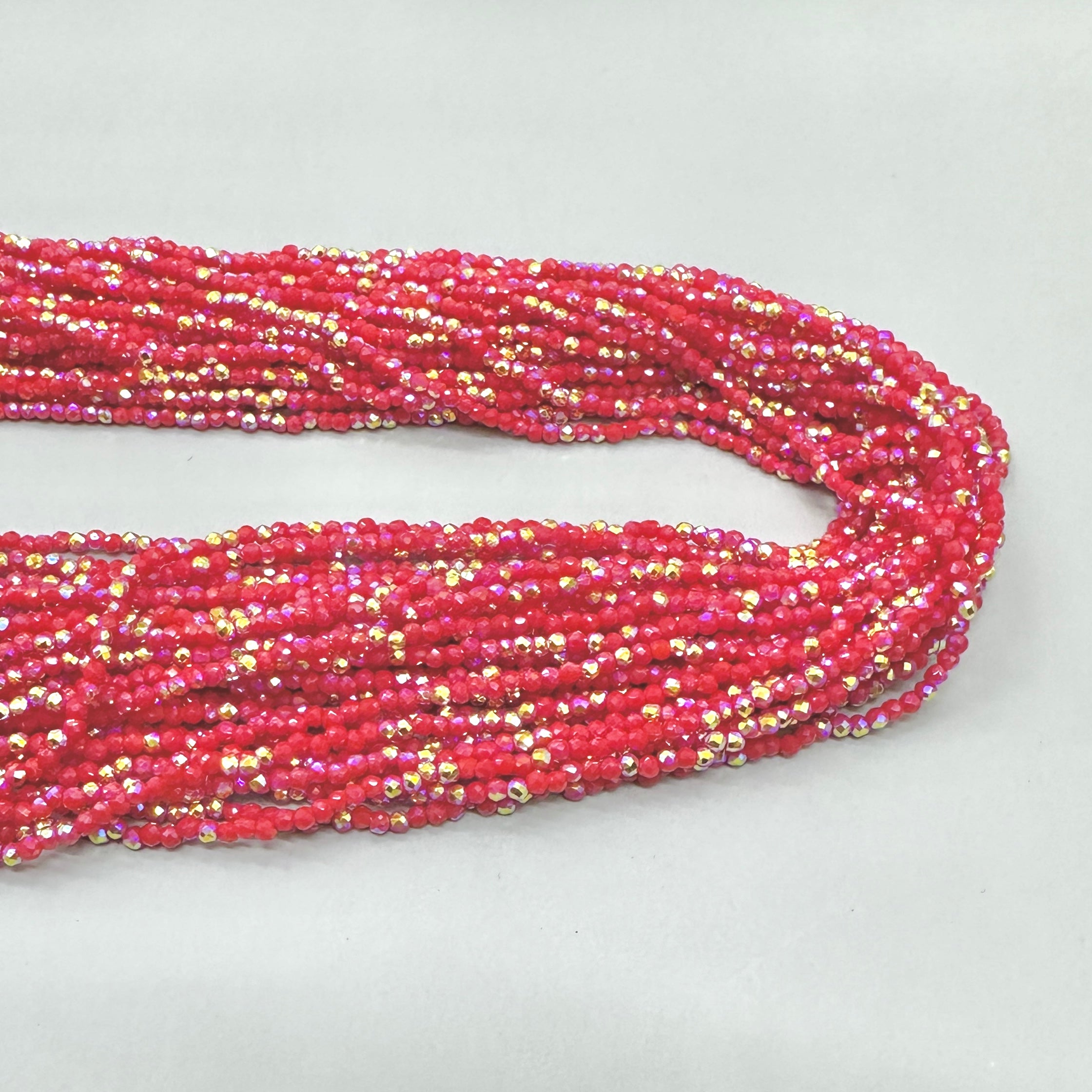 CRISTALES MINERALES FACETADO | ROJO TORNASOL