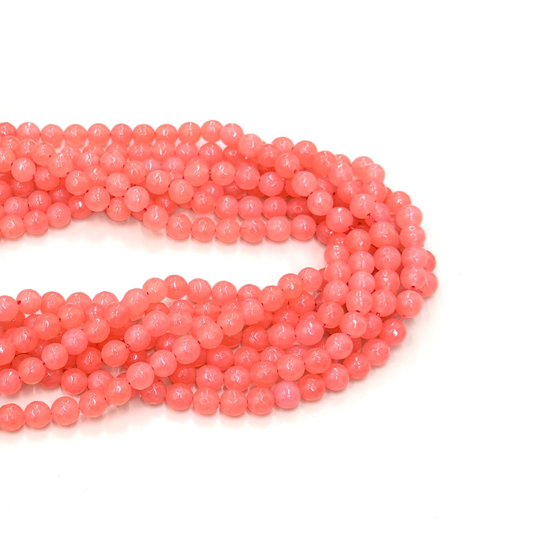 AGATA FACETADA | 8MM | SALMON