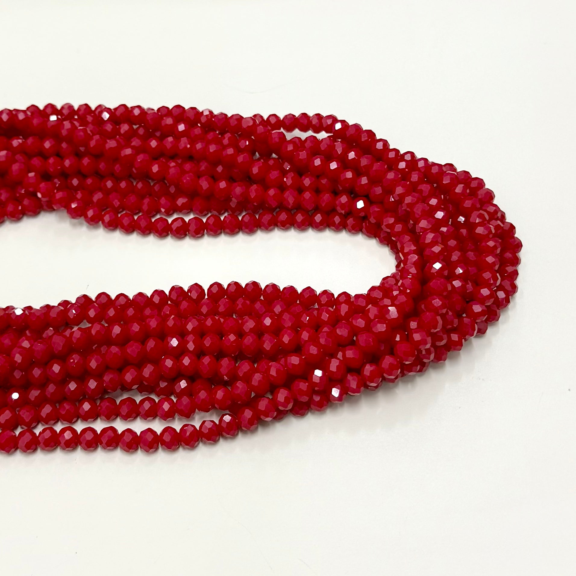 Cristal chato | 6 mm | Matte Rojo 4