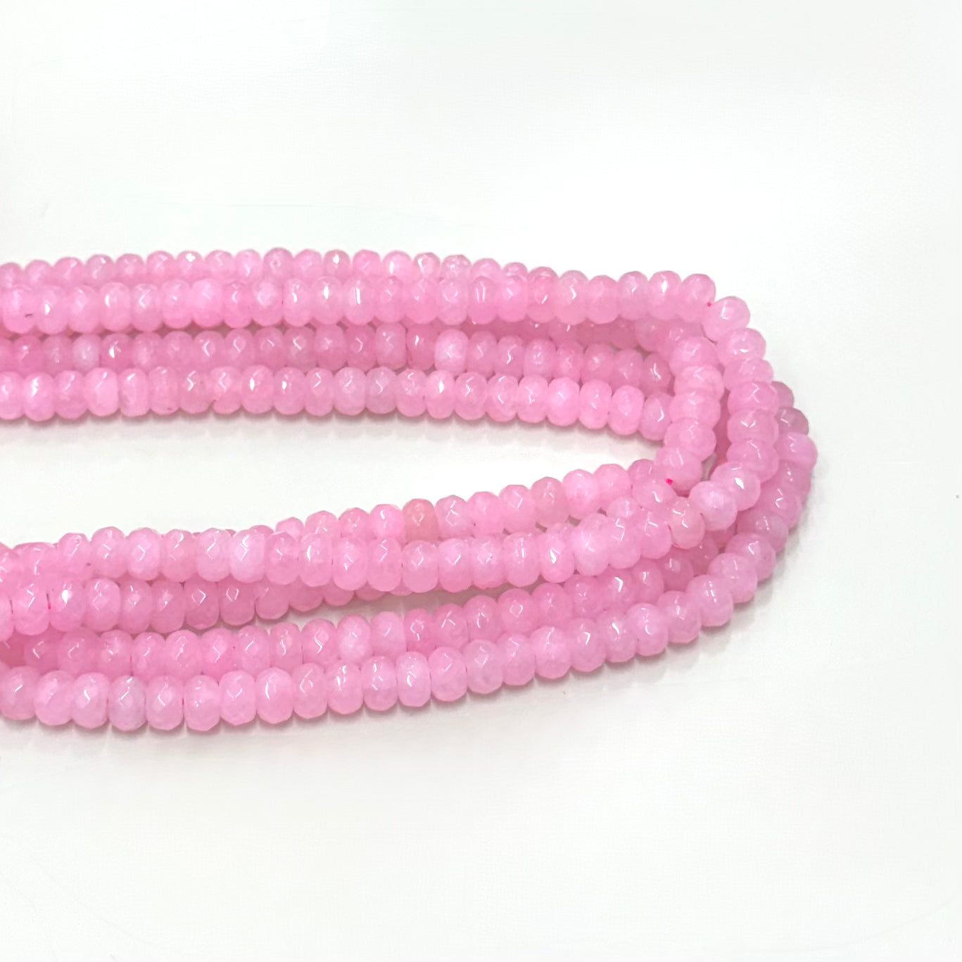 AGATA FACETADA RONDELL 8MM | ROSADO CLARO