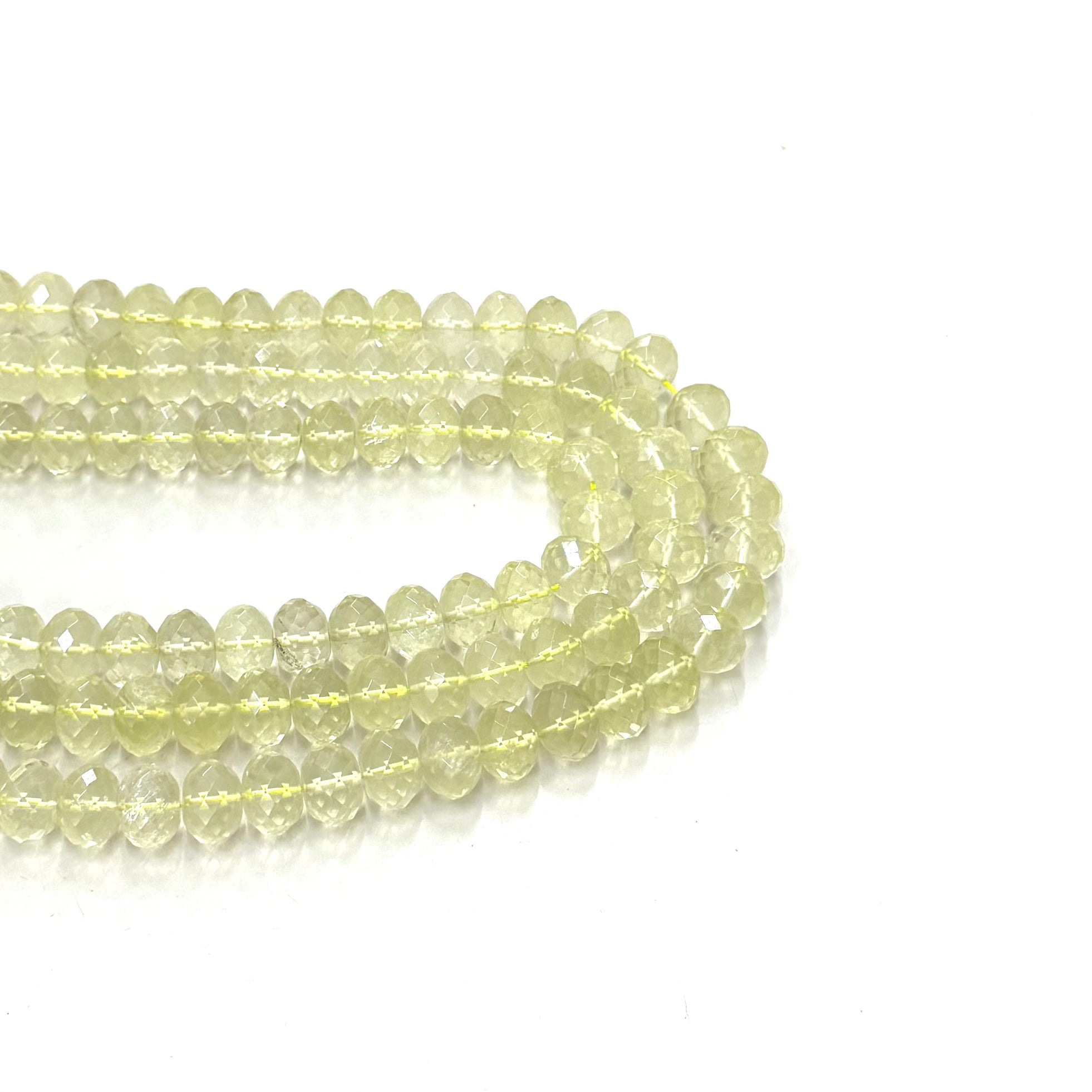CUARZO PIÑA | RONDELL FACETADO | 12X8MM