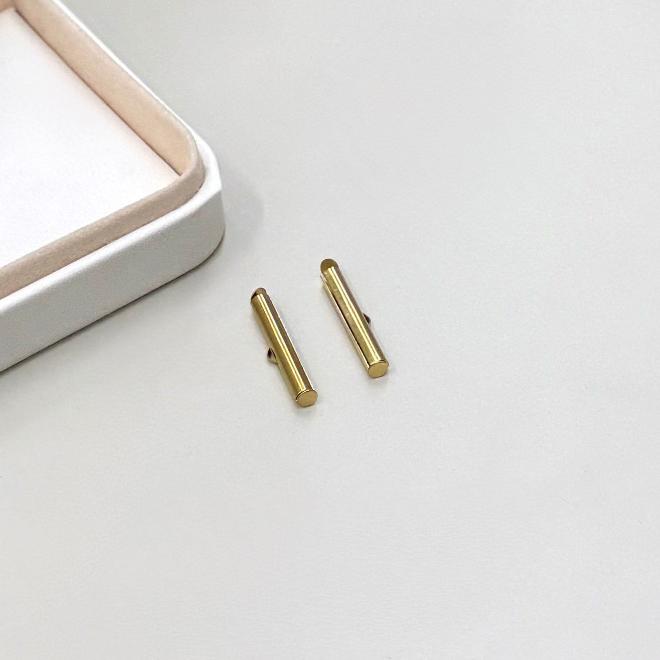 TERMINAL TUBO | BAÑO DE ORO 18K