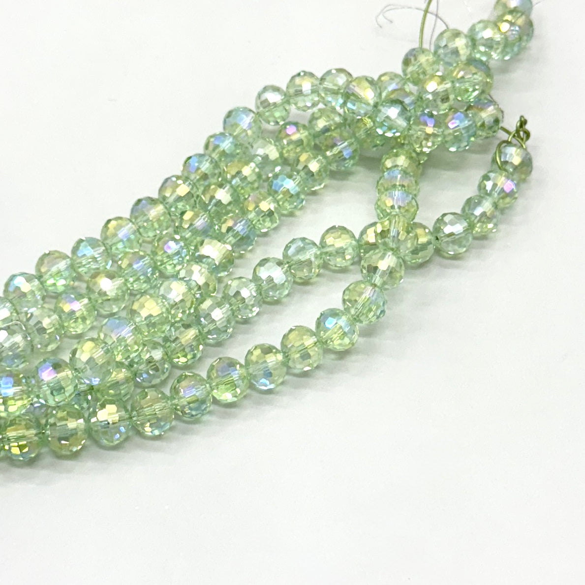 CRISTAL REDONDO | VERDE CALRO TRASLUCIDO TORNASOL
