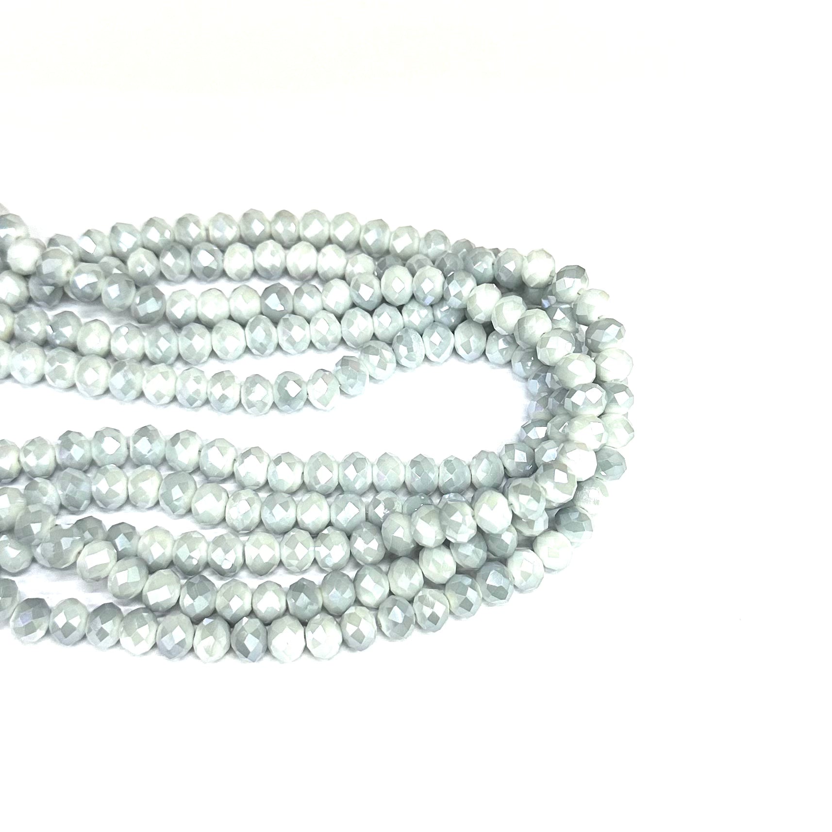 CRISTAL CHATO | 8MM | BICOLOR BLANCO GRIS HUMO