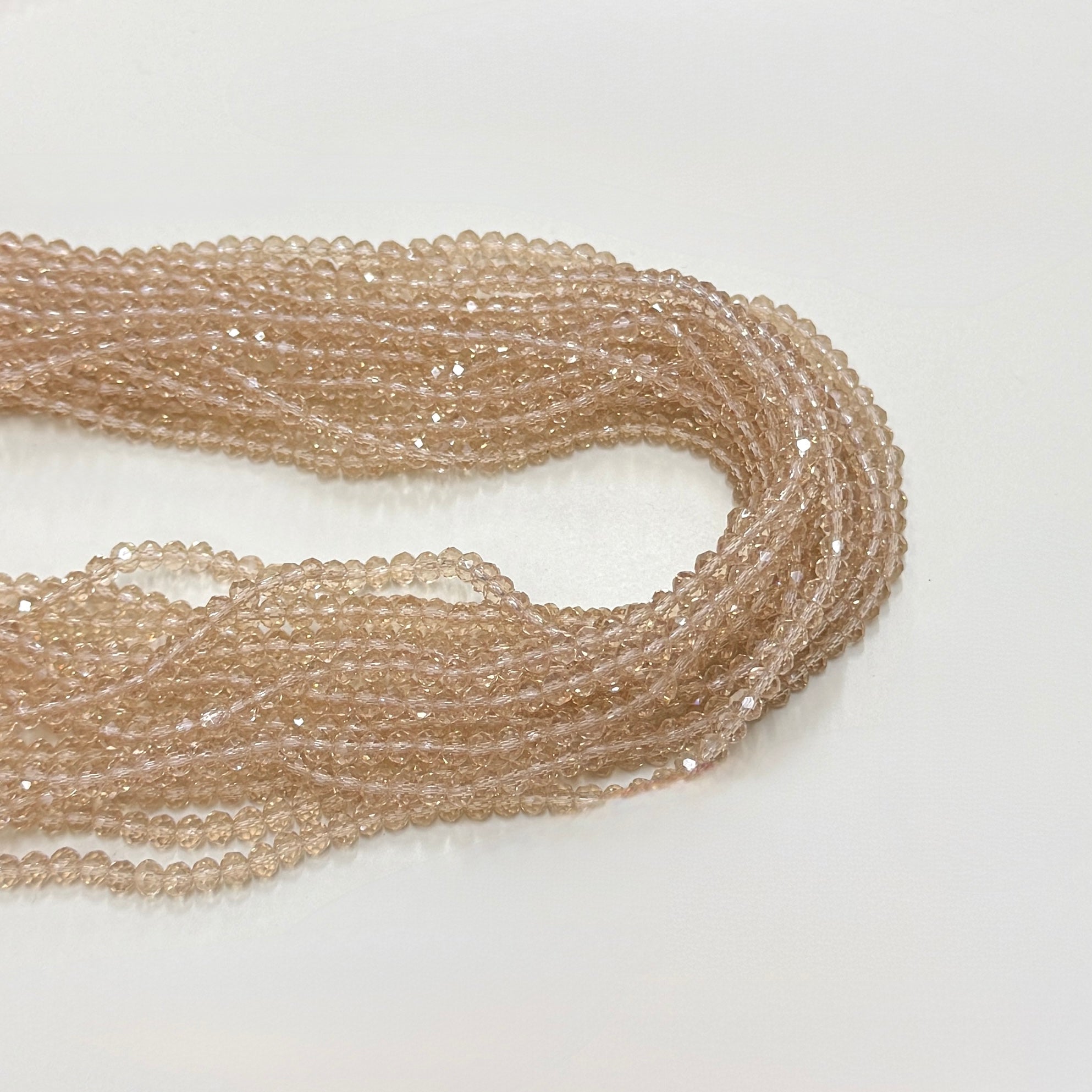 Cristal Chato | 4mm | Translucido Beige