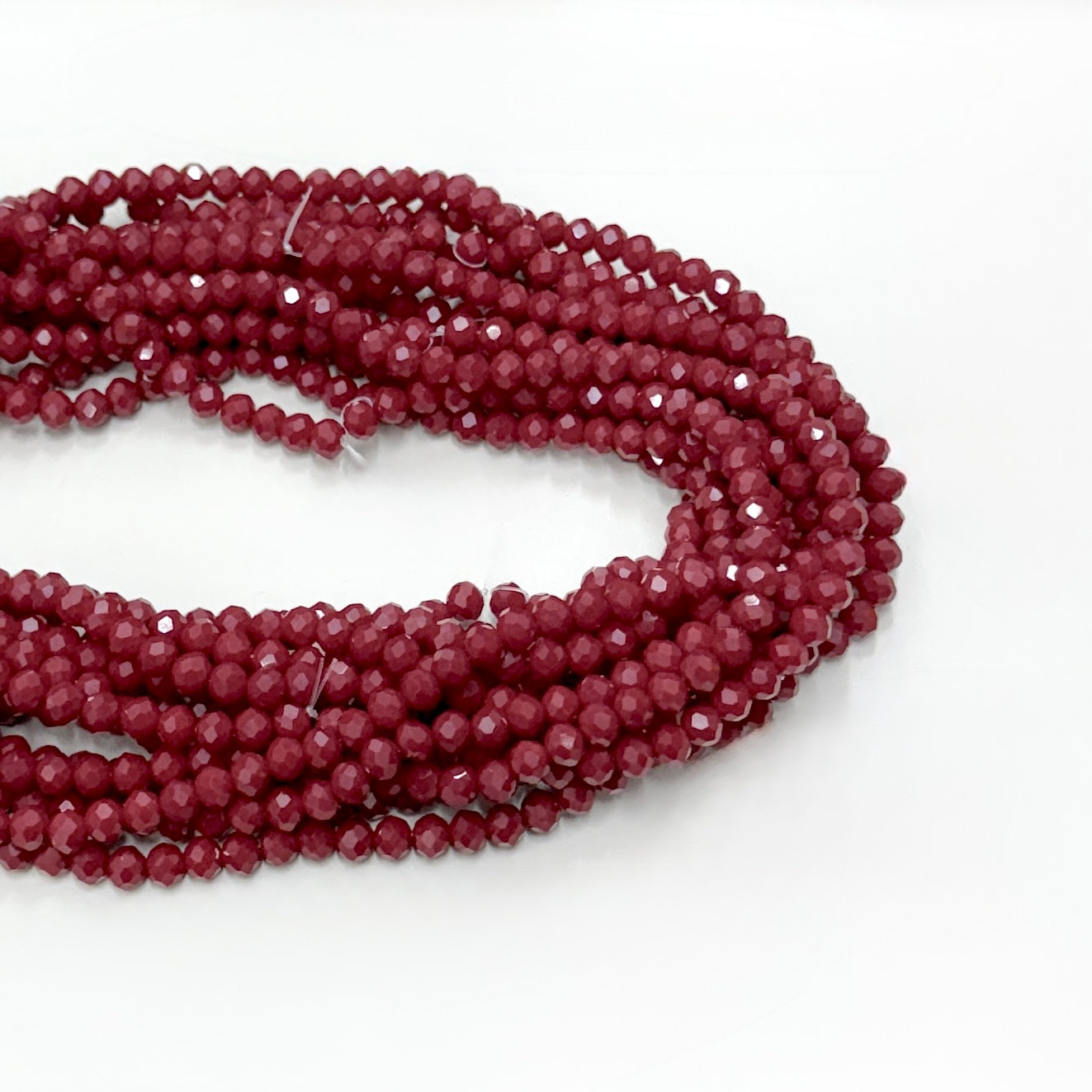 CRISTAL CHATO | 6MM | MATTE ROJO OSCURO