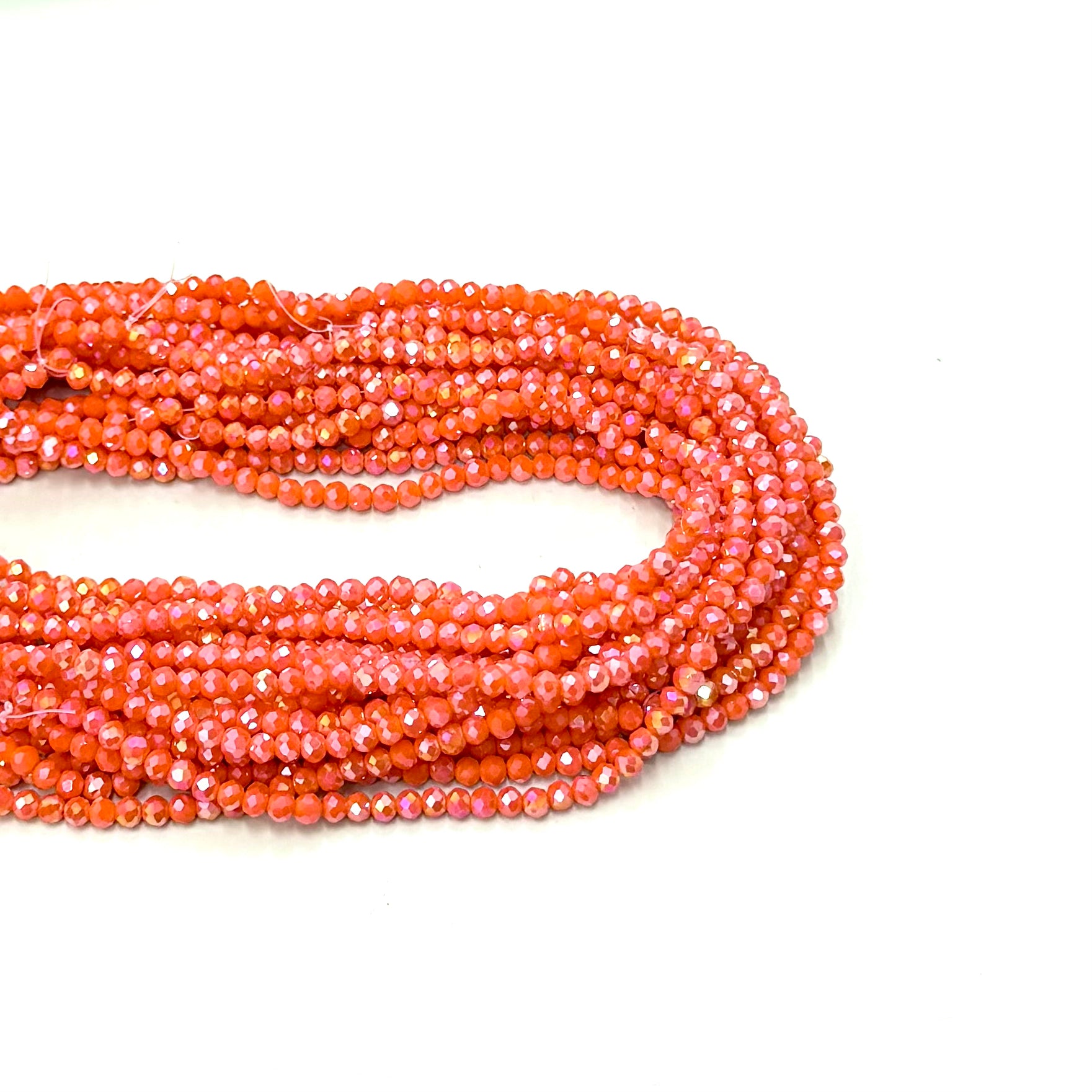 CRISTAL CHATO | 4MM | NARANJA ROSA TORNASOL