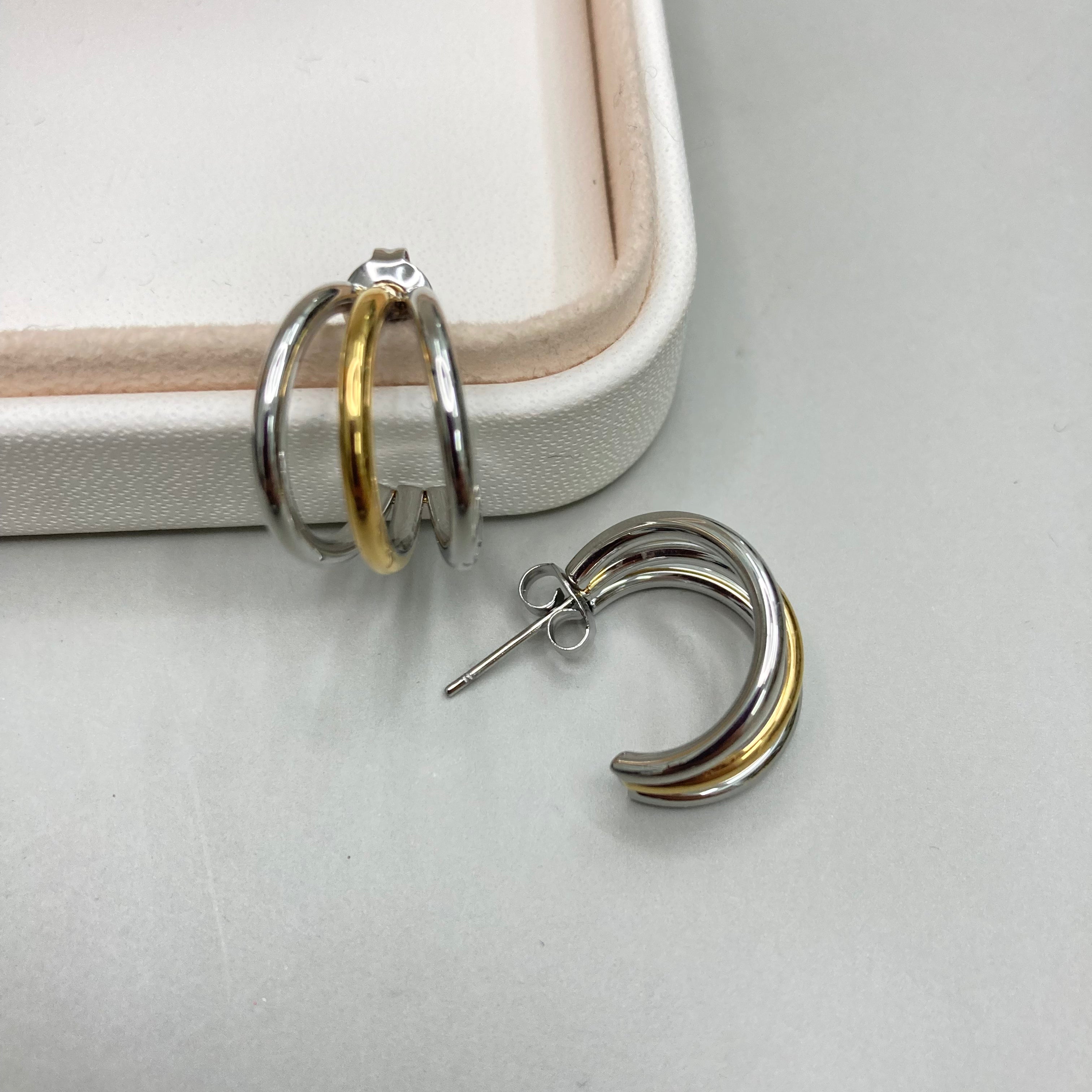 AROS | ARGOLLA CON TRES LINEAS