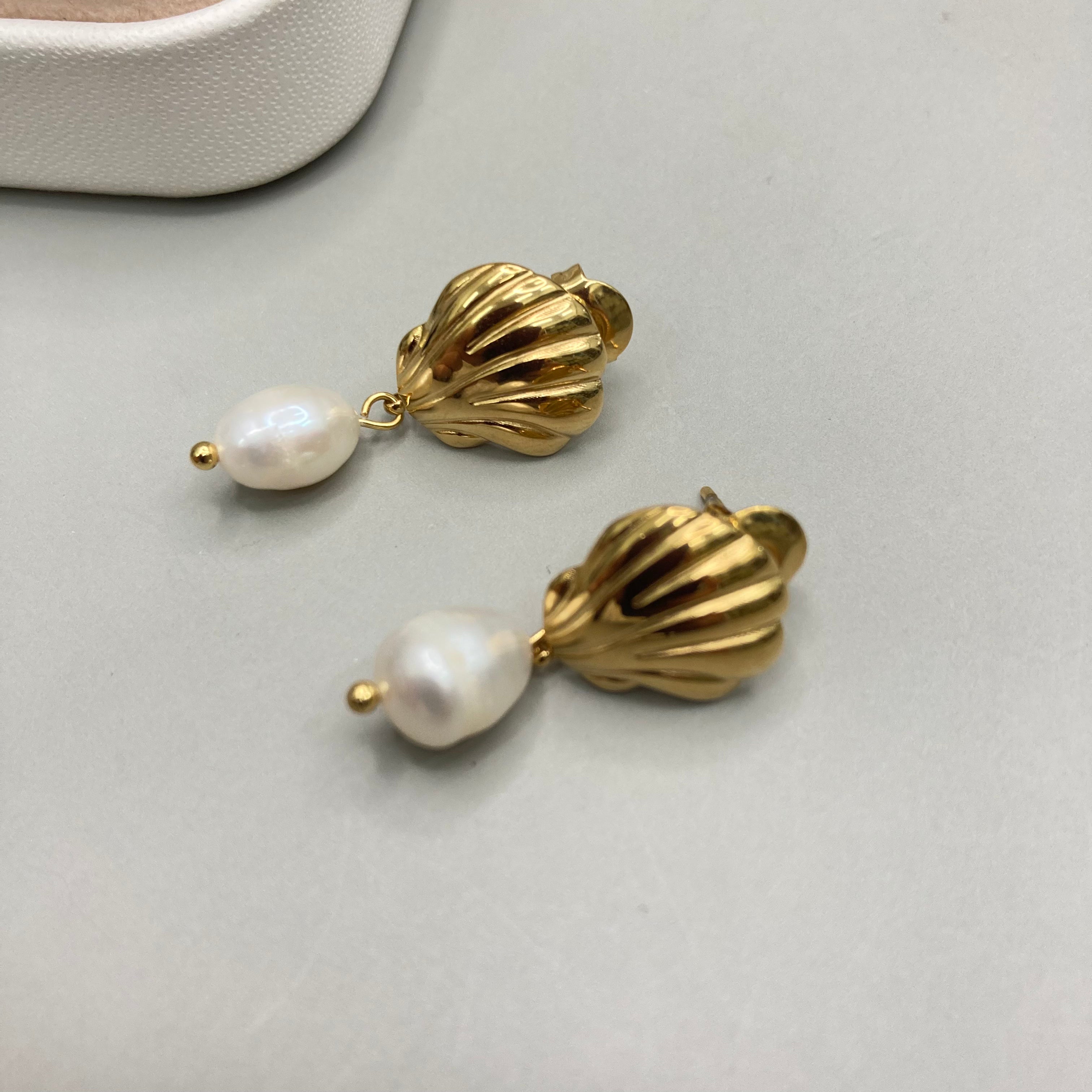 AROS | DISEÑO ALMEJA CON PERLA